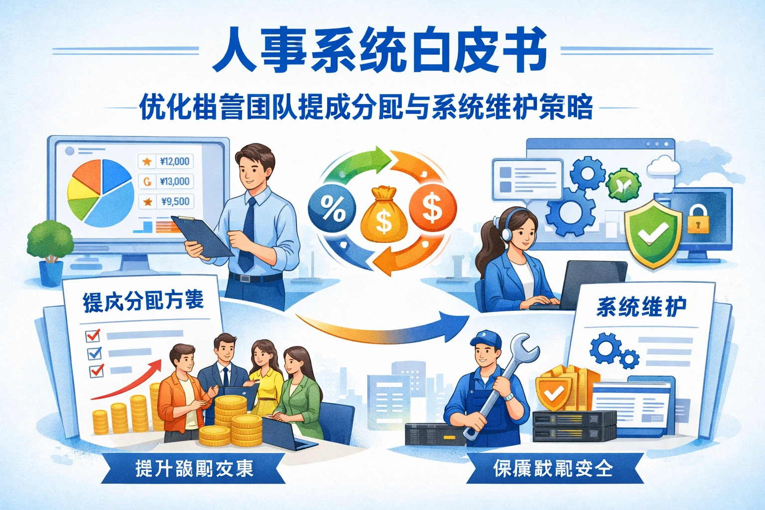 人事系统白皮书：优化销售团队提成分配与系统维护策略