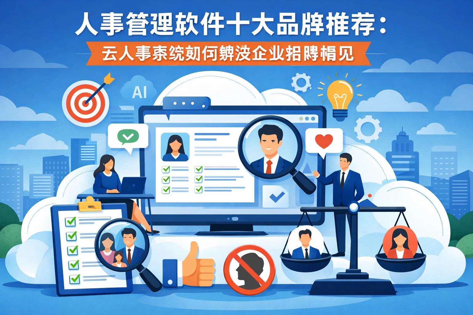 人事管理软件十大品牌推荐：云人事系统如何解决企业招聘偏见
