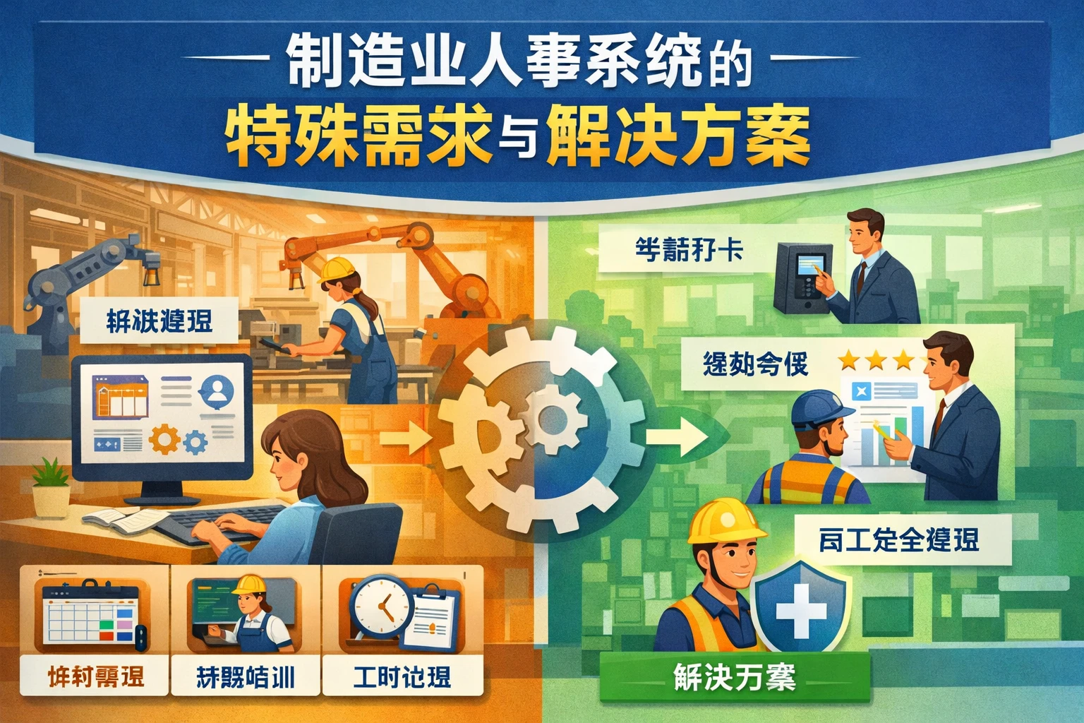 制造业人事系统的特殊需求与解决方案