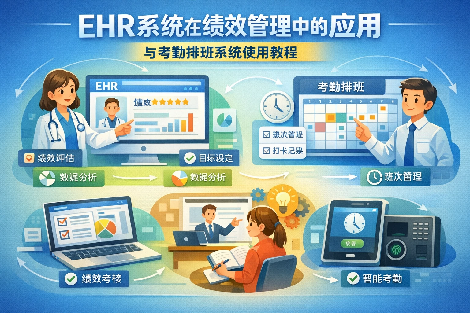 EHR系统在绩效管理中的应用与考勤排班系统使用教程