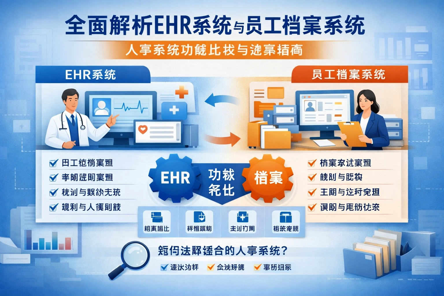 全面解析EHR系统与员工档案系统：人事系统功能比较与选择指南