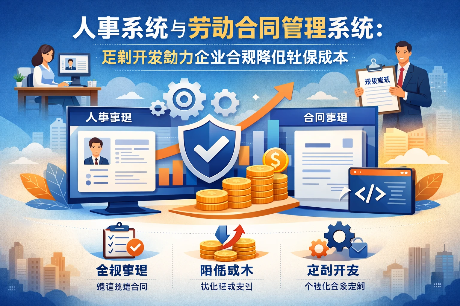 人事系统与劳动合同管理系统:定制开发助力企业合规降低社保成本