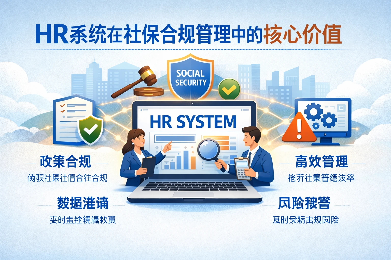 HR系统在社保合规管理中的核心价值