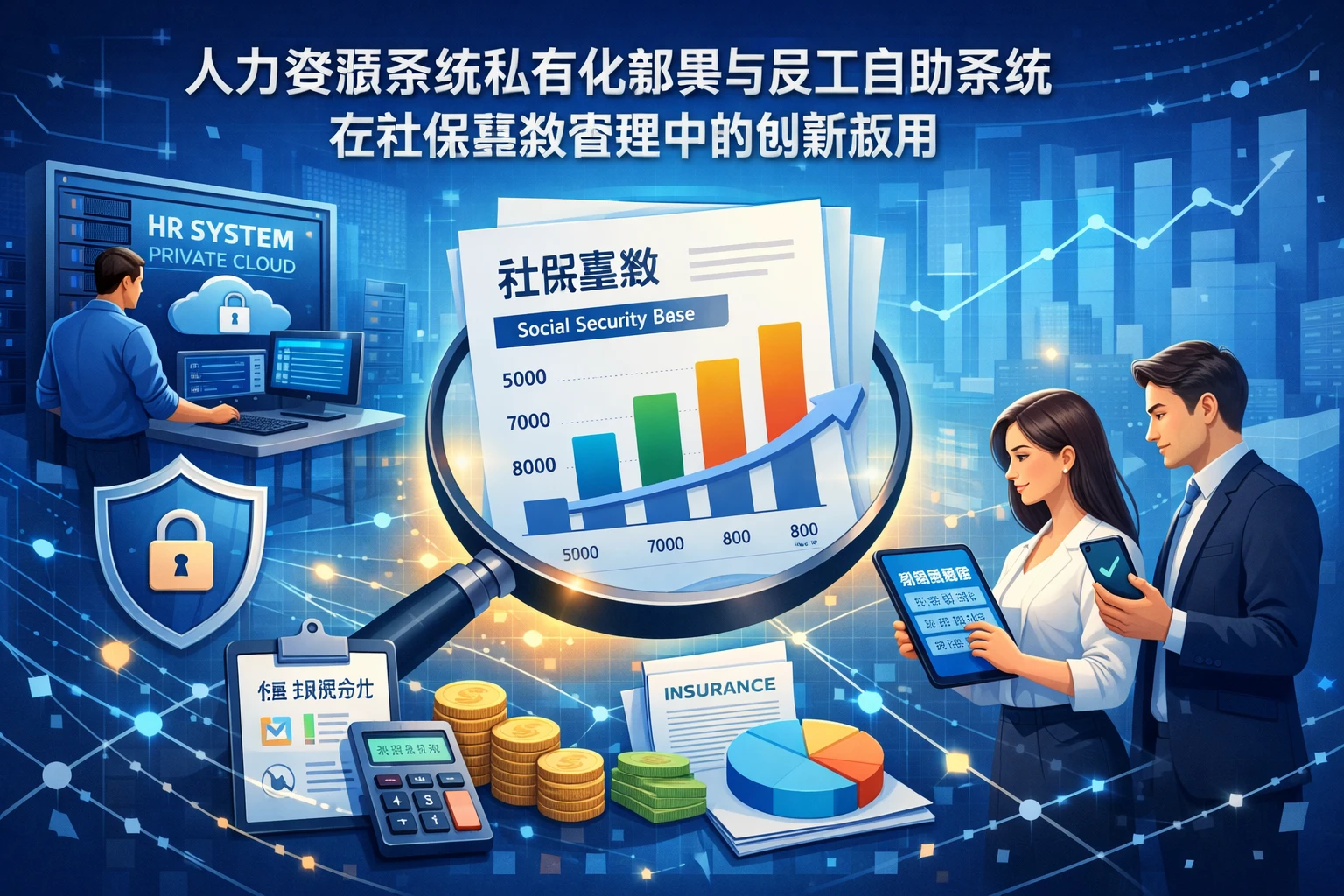 人力资源系统私有化部署与员工自助系统在社保基数管理中的创新应用