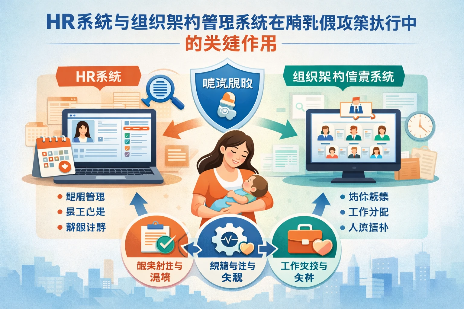 HR系统与组织架构管理系统在哺乳假政策执行中的关键作用