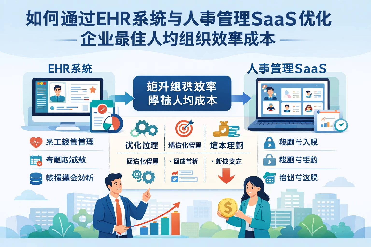 如何通过EHR系统与人事管理SaaS优化企业最佳人均组织效率成本