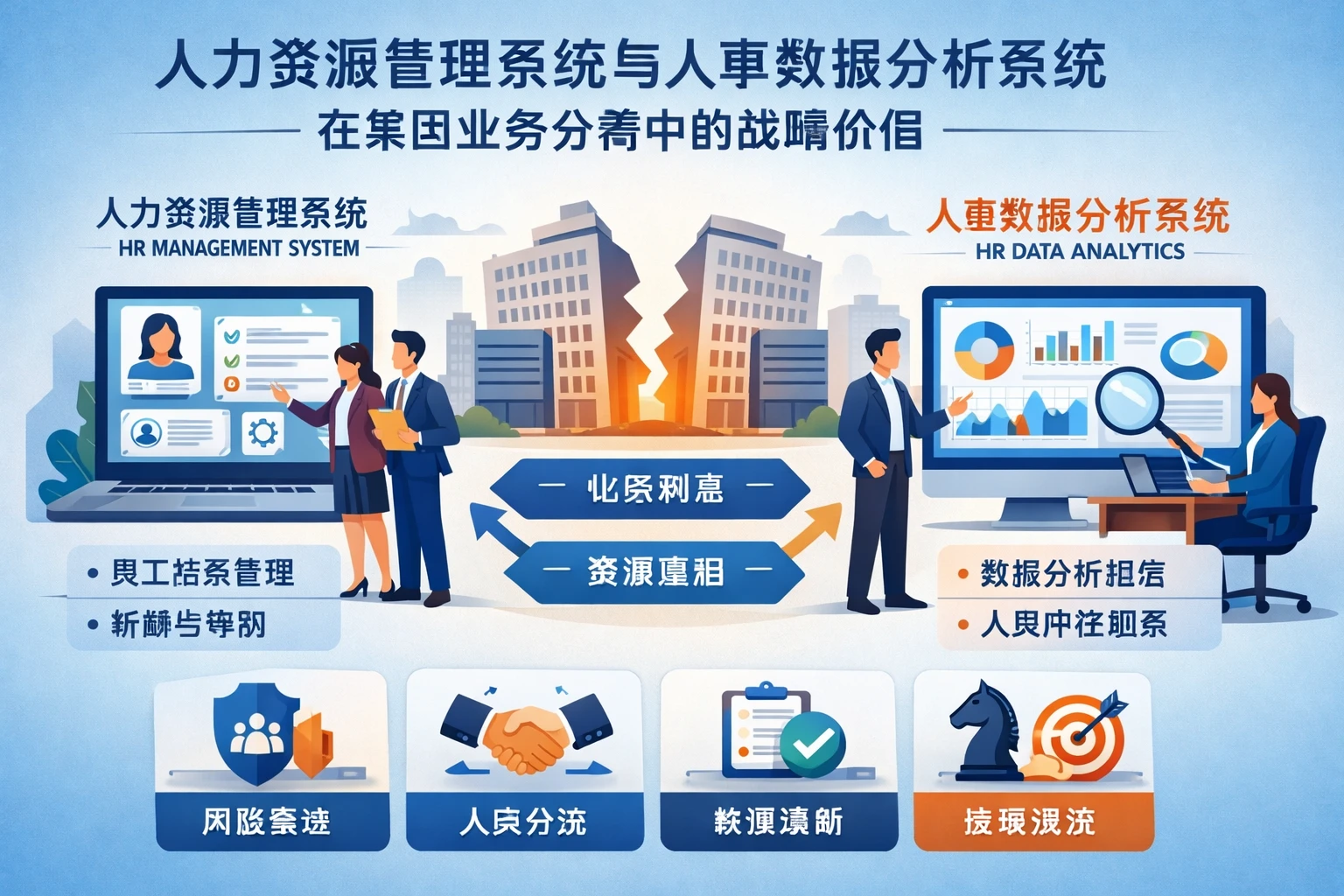 人力资源管理系统与人事数据分析系统在集团业务分离中的战略价值