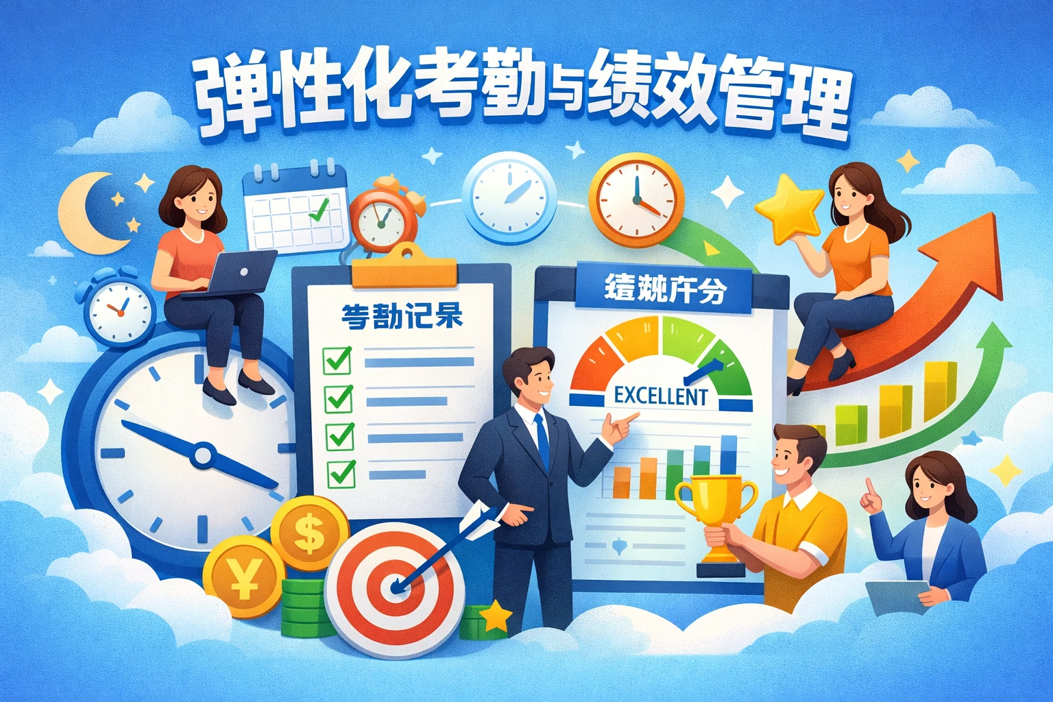 弹性化考勤与绩效管理