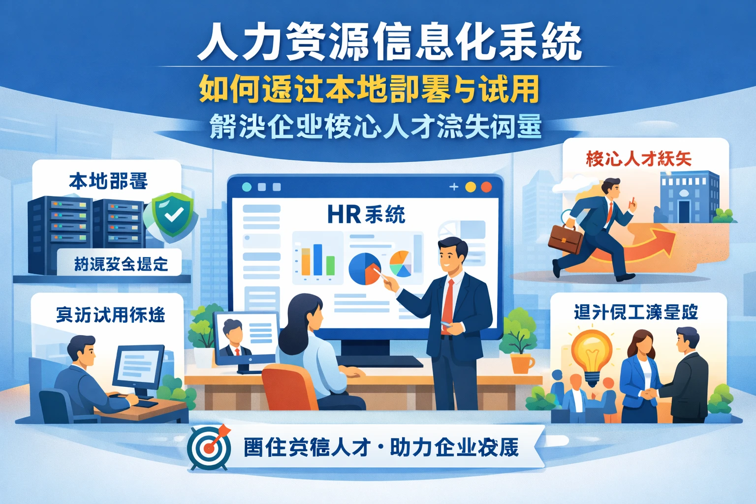 人力资源信息化系统如何通过本地部署与试用解决企业核心人才流失问题