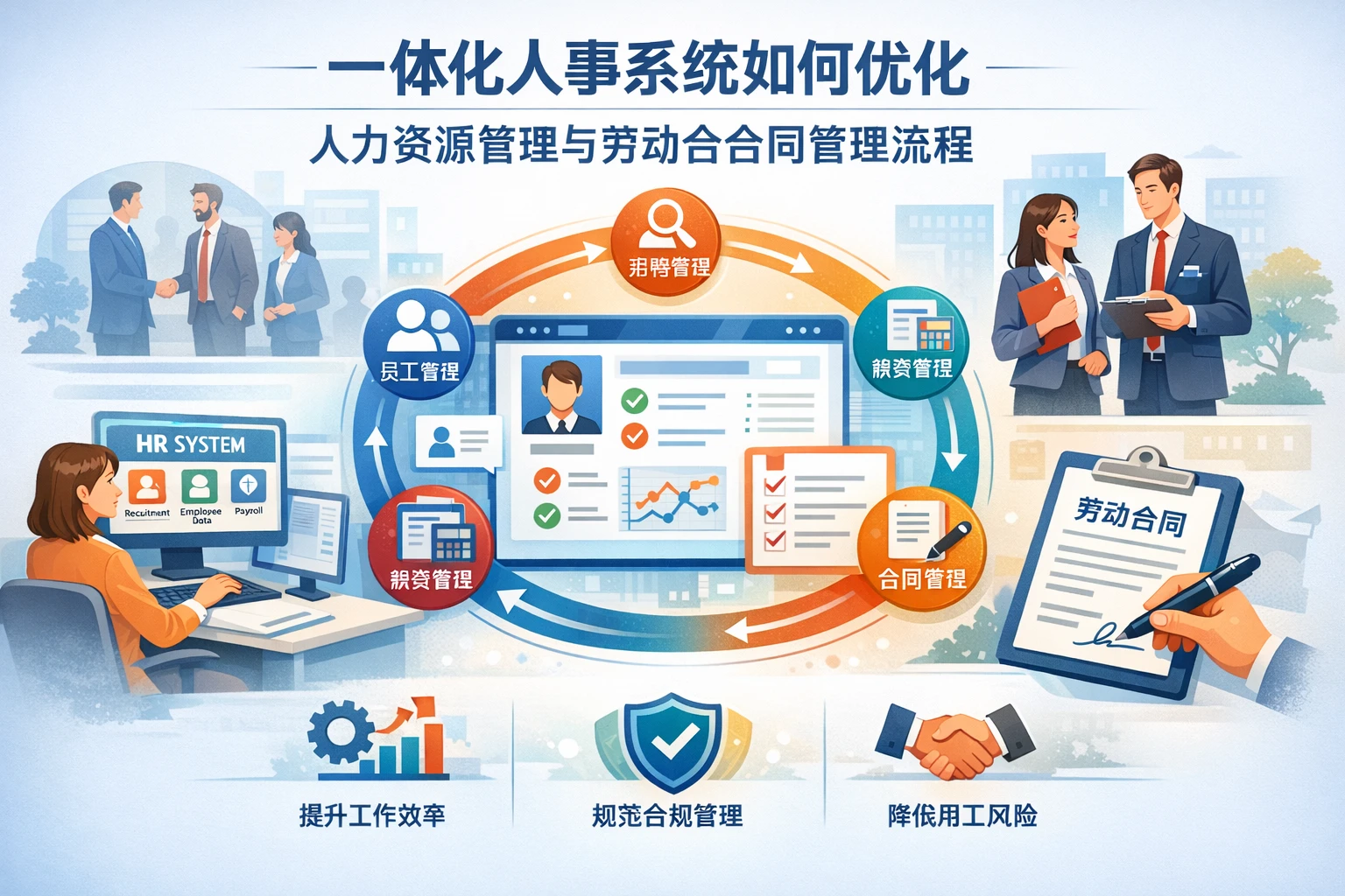 一体化人事系统如何优化人力资源管理与劳动合同管理流程