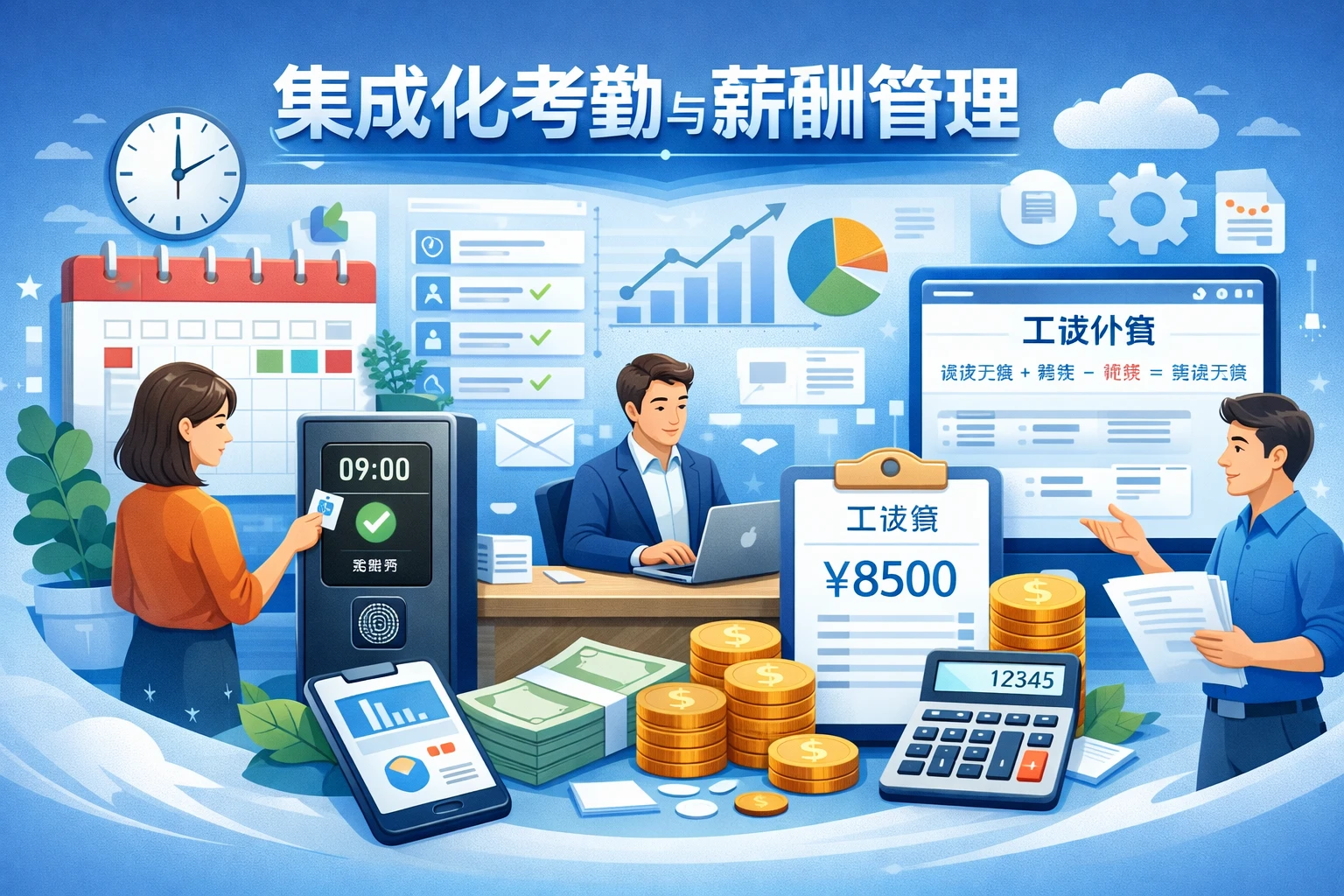 集成化考勤与薪酬管理