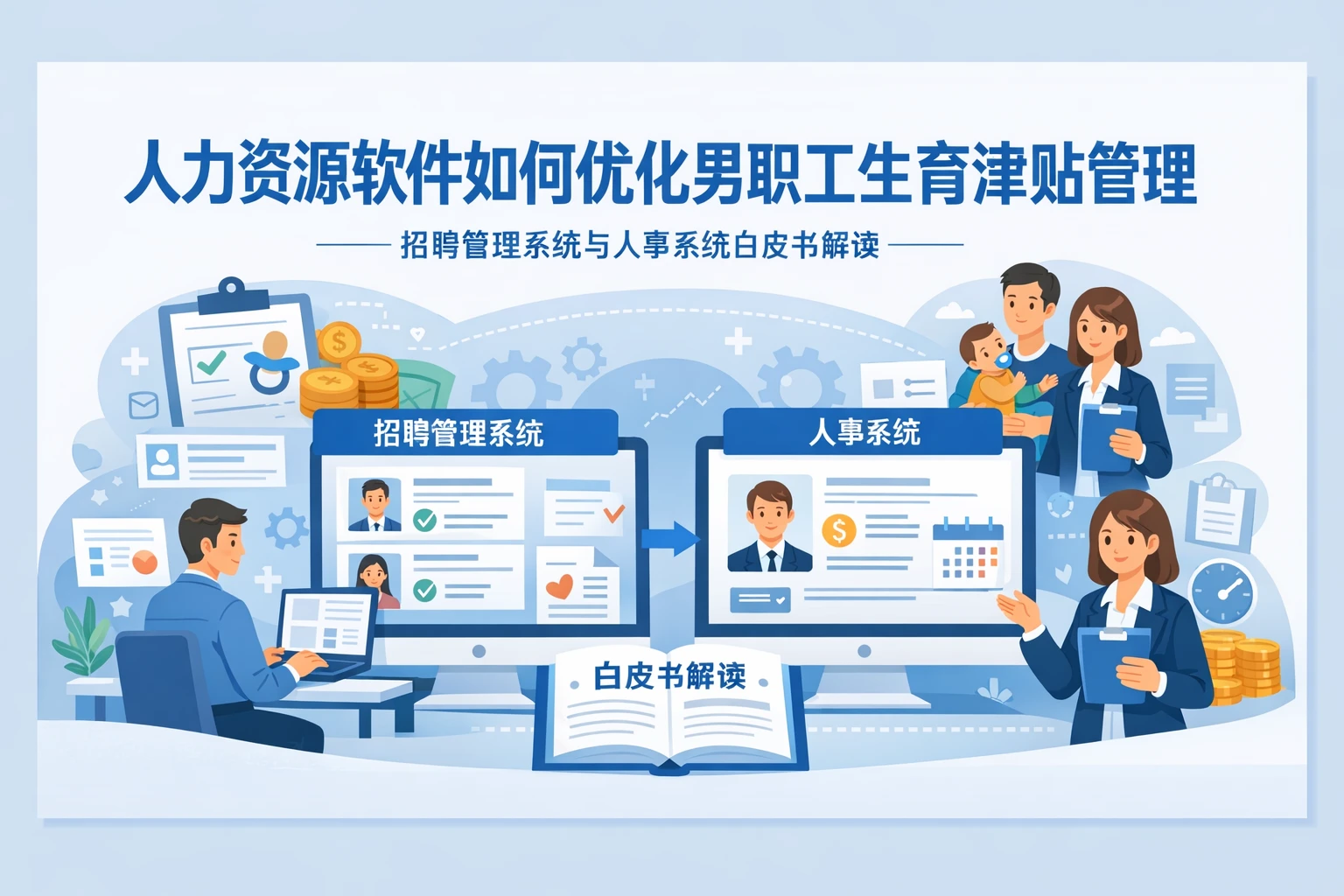 人力资源软件如何优化男职工生育津贴管理——招聘管理系统与人事系统白皮书解读