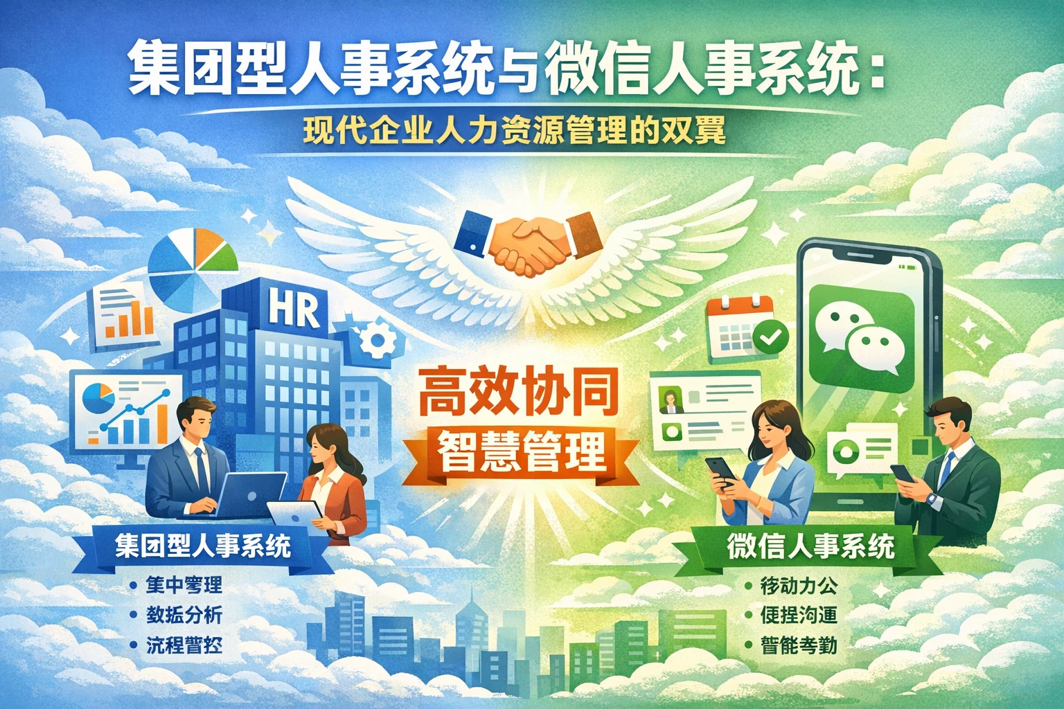 集团型人事系统与微信人事系统：现代企业人力资源管理的双翼