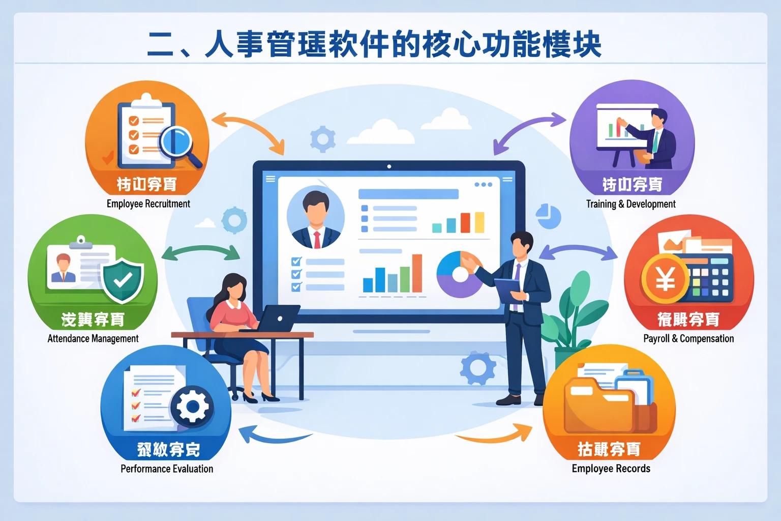 二、人事管理软件的核心功能模块