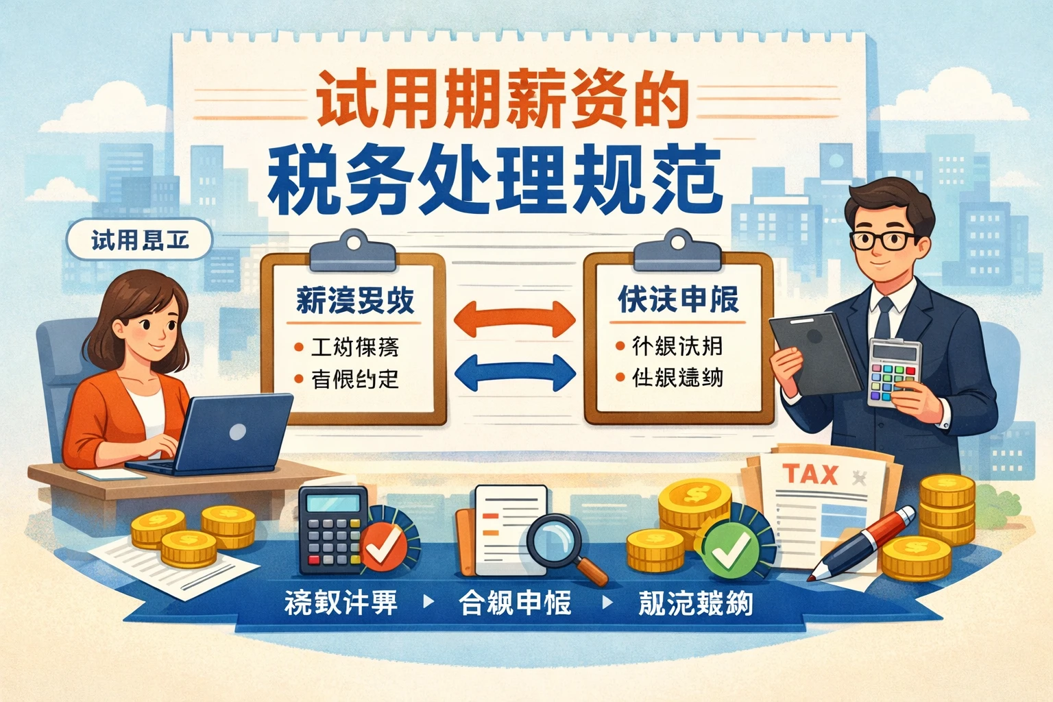 试用期薪资的税务处理规范