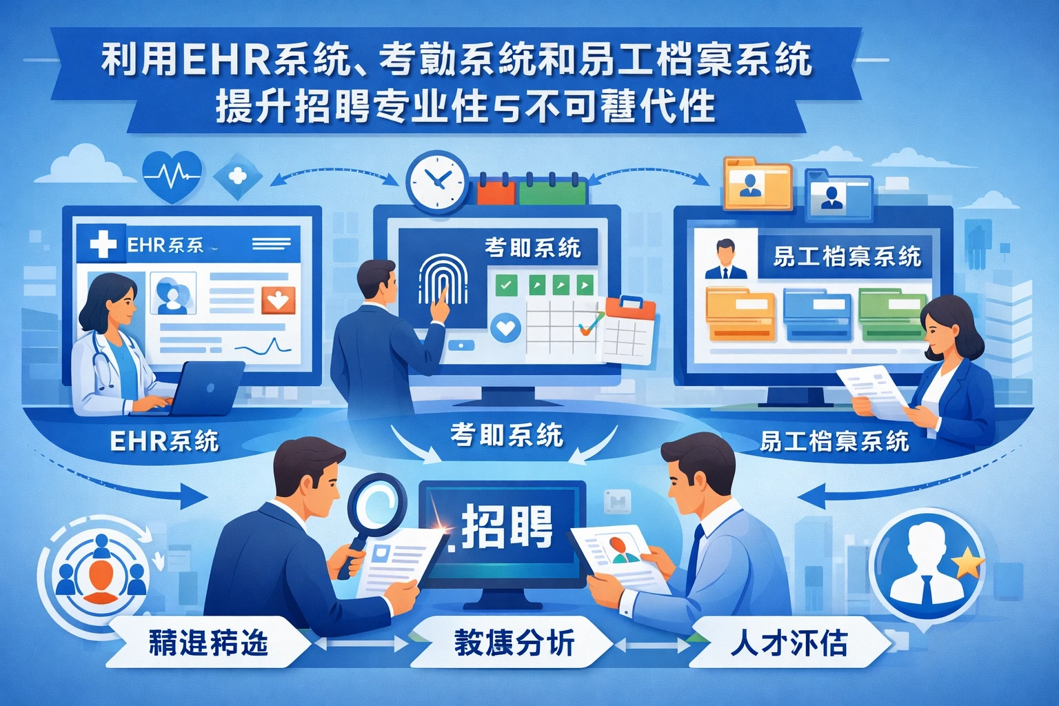 利用EHR系统、考勤系统和员工档案系统提升招聘专业性与不可替代性