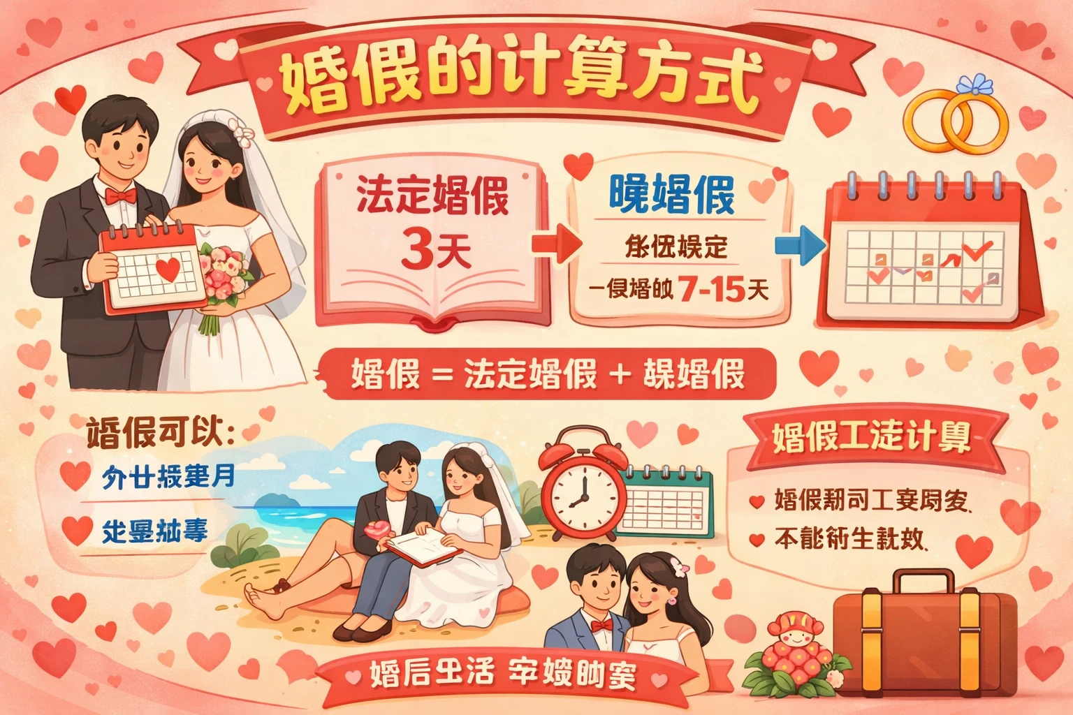 婚假的计算方式