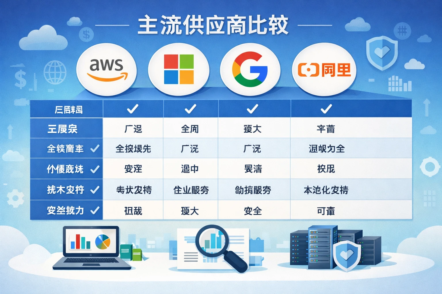 主流供应商比较