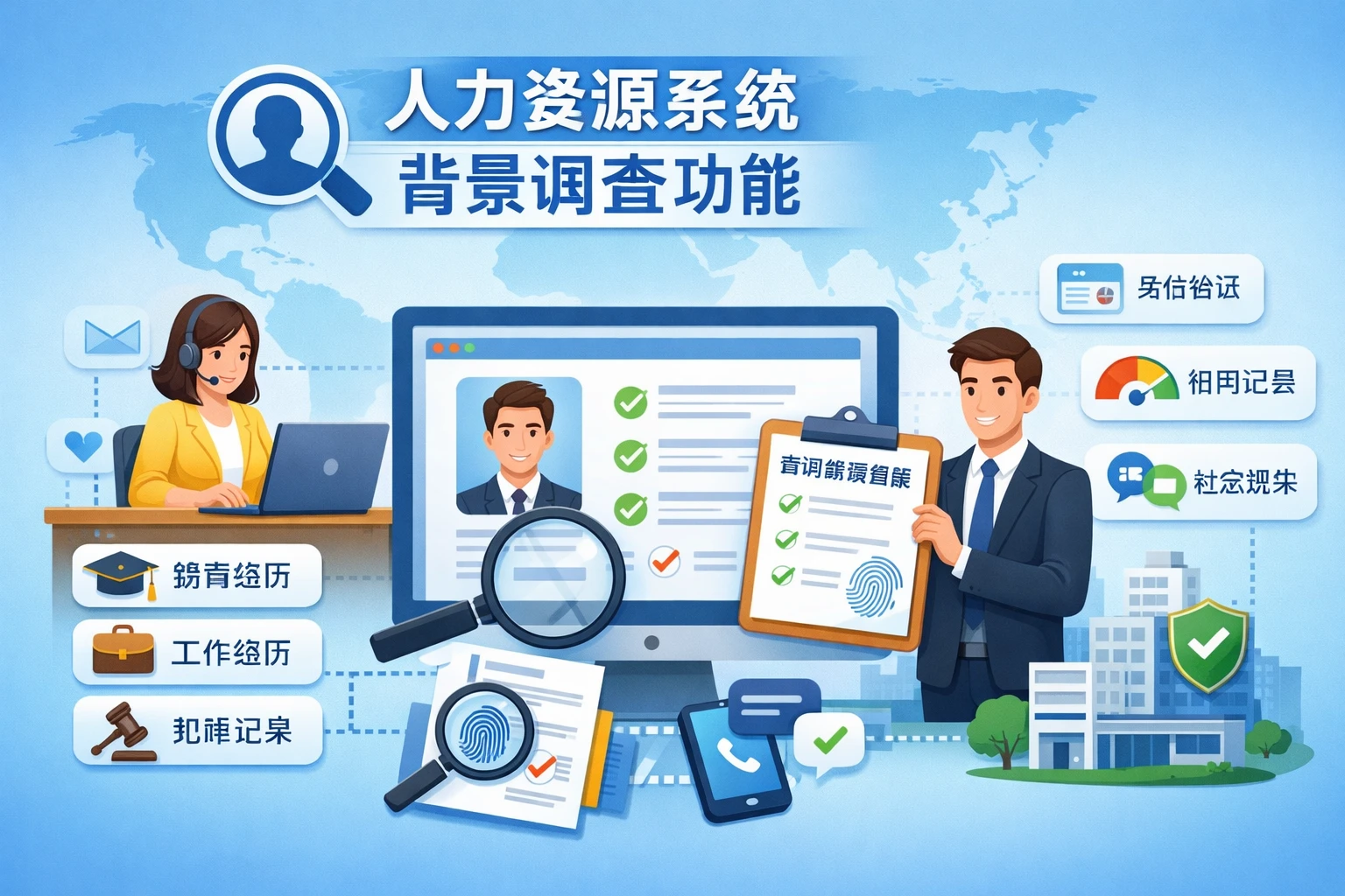 人力资源系统的背景调查功能