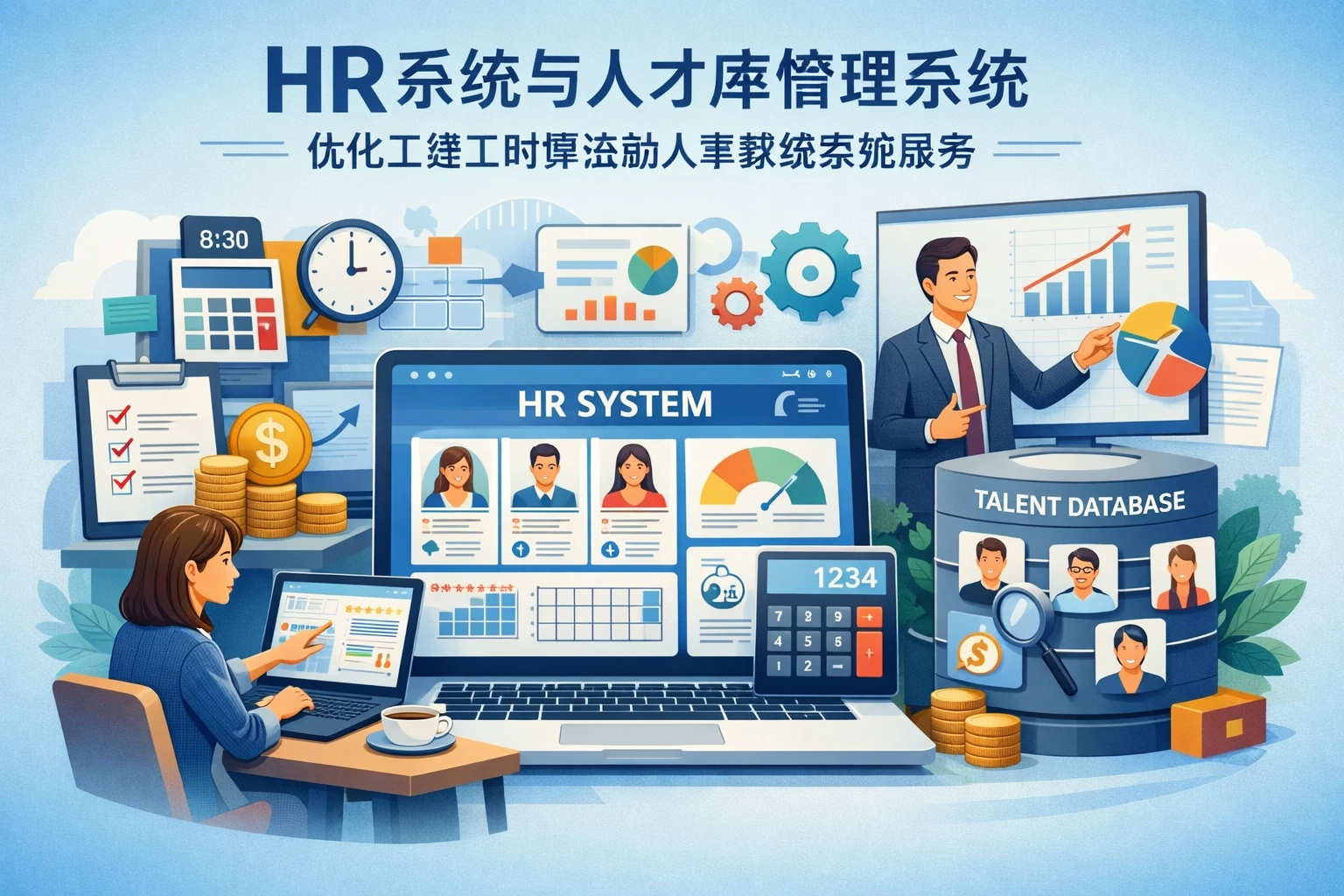 HR系统与人才库管理系统：优化工资工时算法的人事系统实施服务