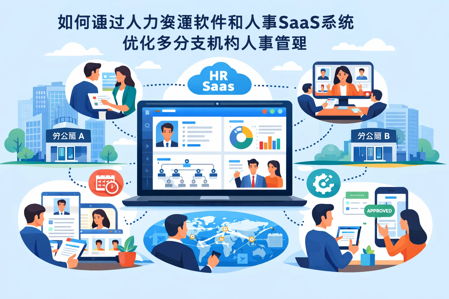 如何通过人力资源软件和人事SaaS系统优化多分支机构人事管理