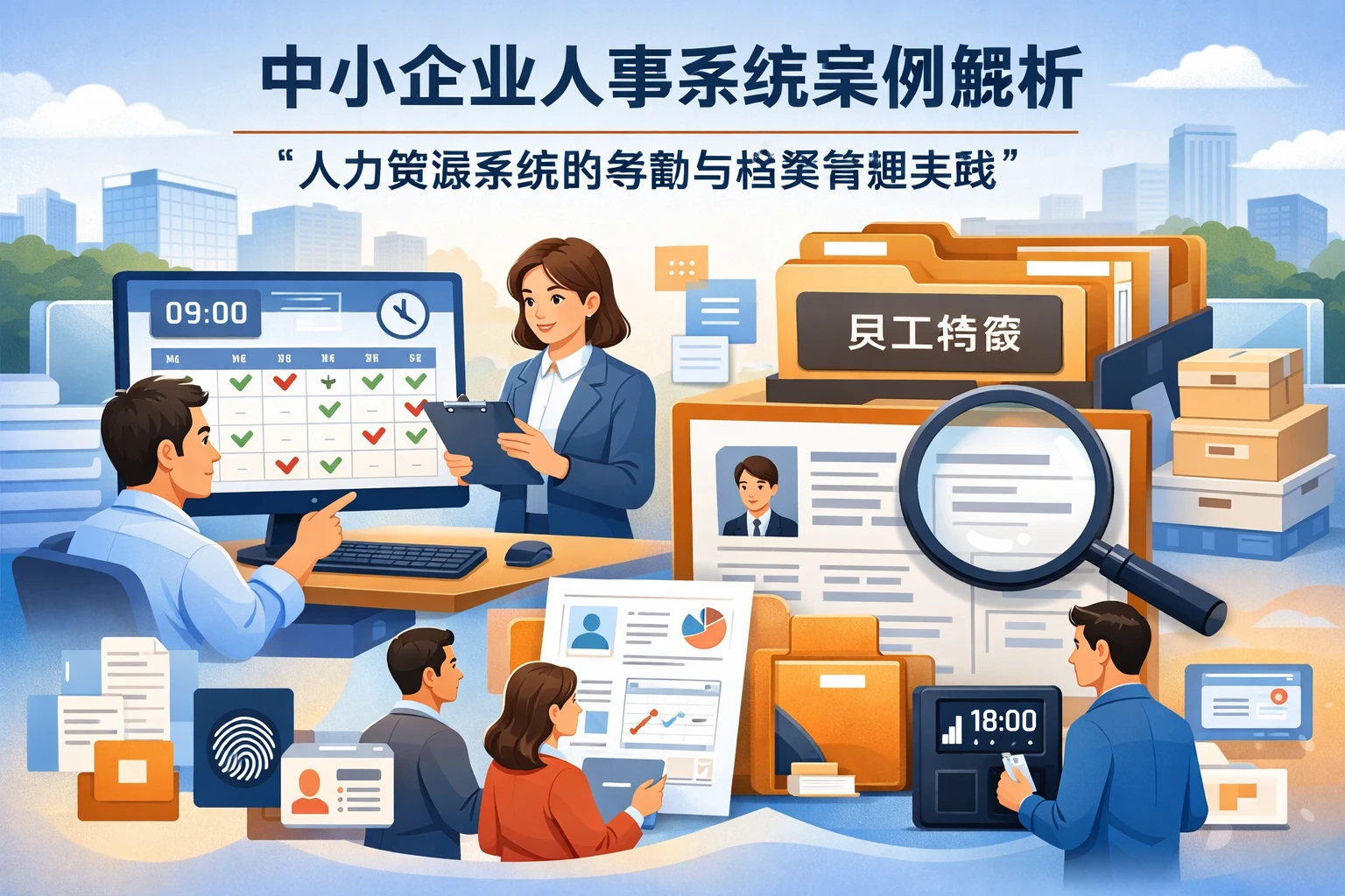 中小企业人事系统案例解析：人力资源系统的考勤与档案管理实践