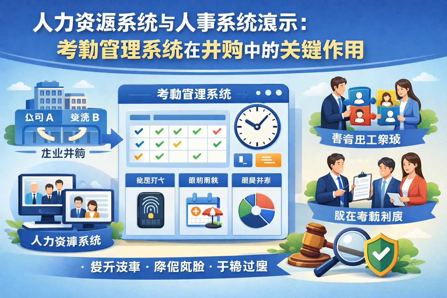 人力资源系统与人事系统演示：考勤管理系统在并购中的关键作用