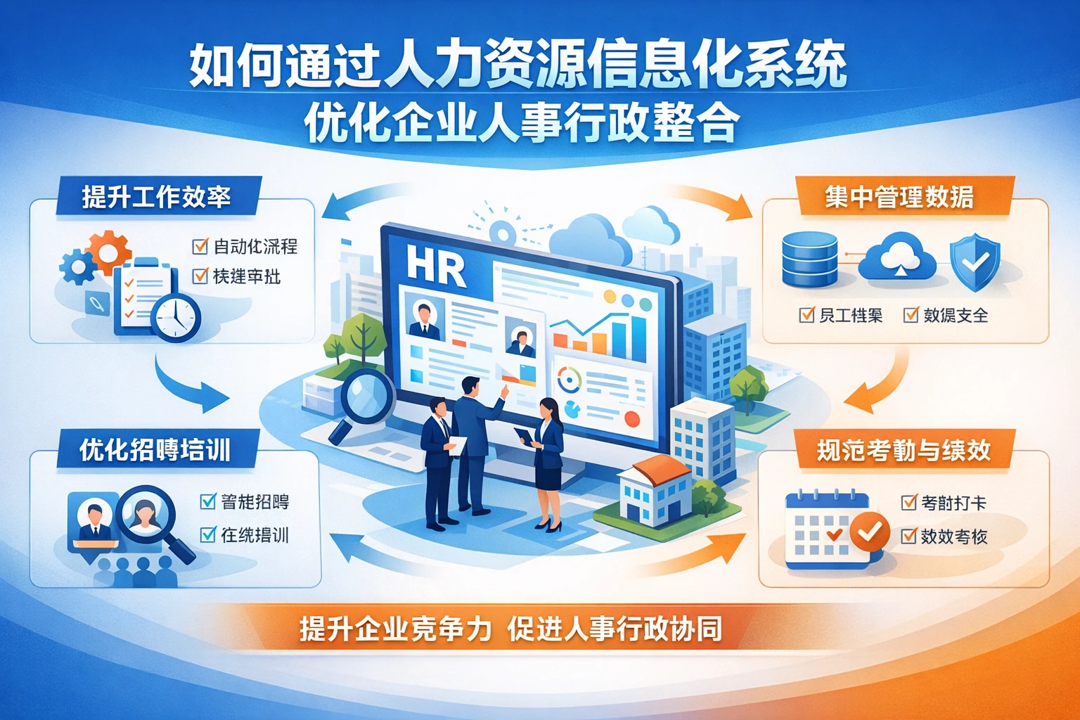 如何通过人力资源信息化系统优化企业人事行政整合