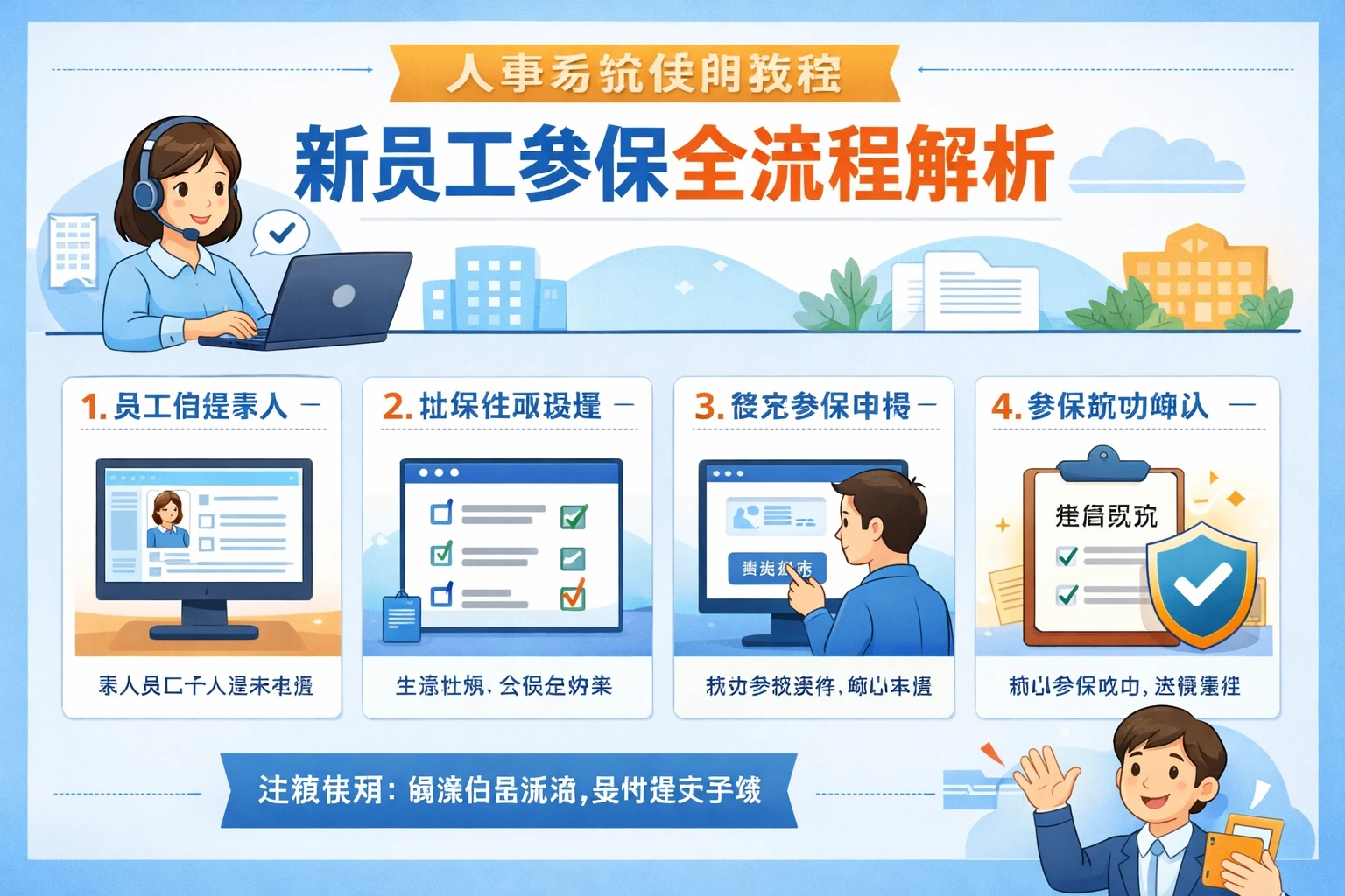 人事系统使用教程：新员工参保全流程解析