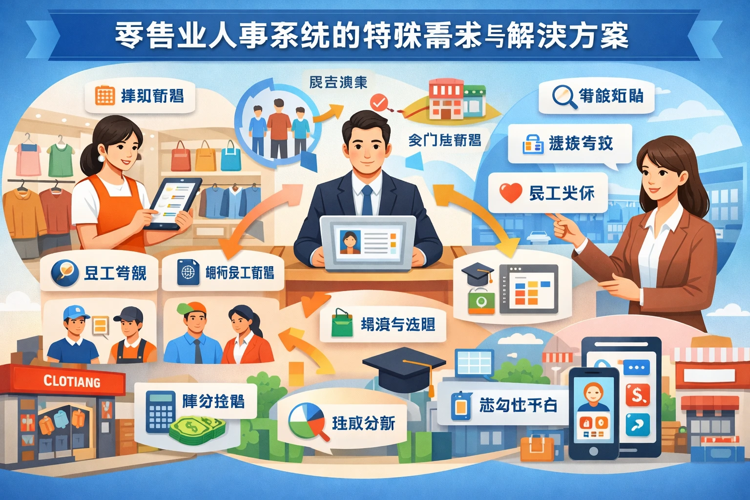 零售业人事系统的特殊需求与解决方案