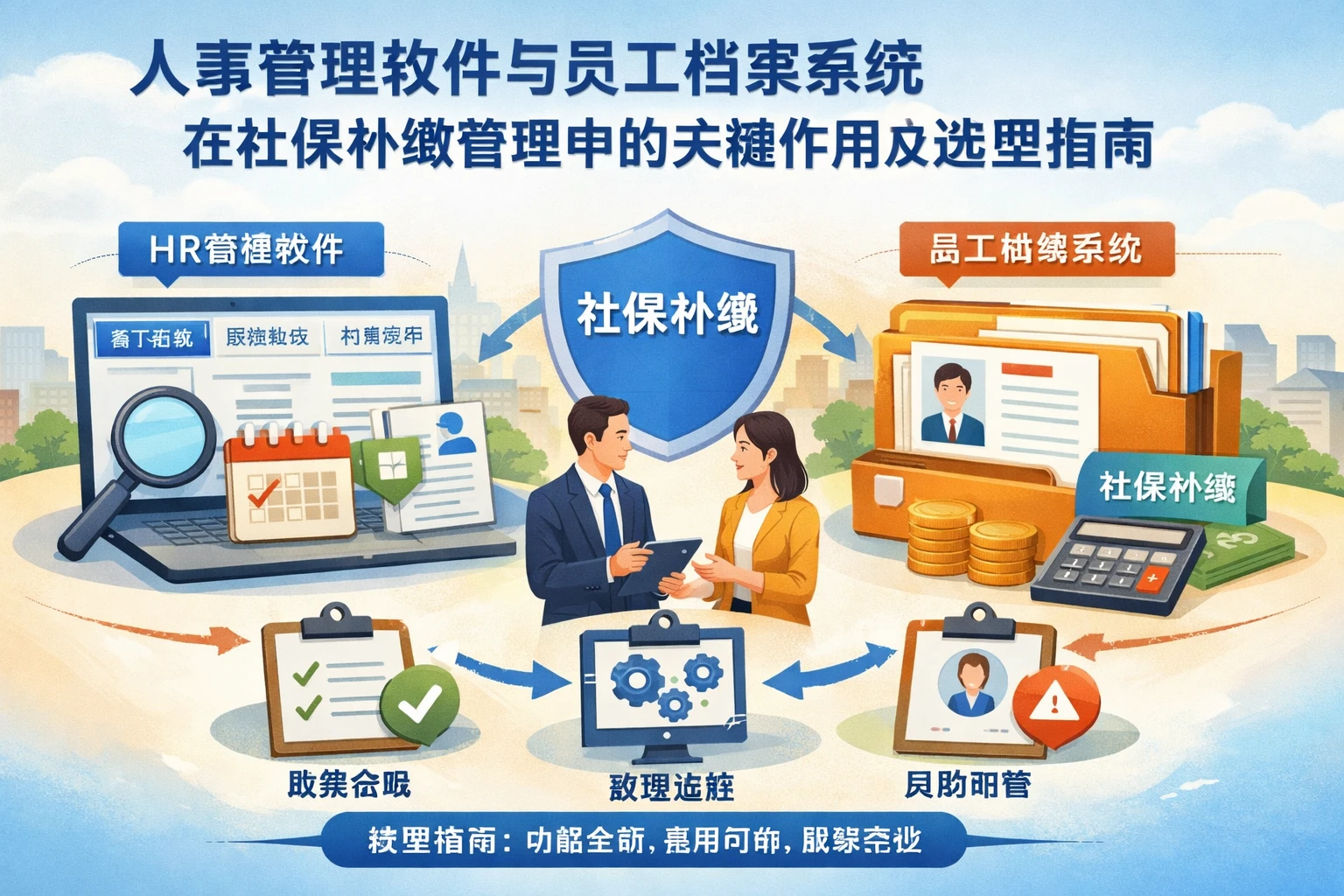 人事管理软件与员工档案系统在社保补缴管理中的关键作用及选型指南