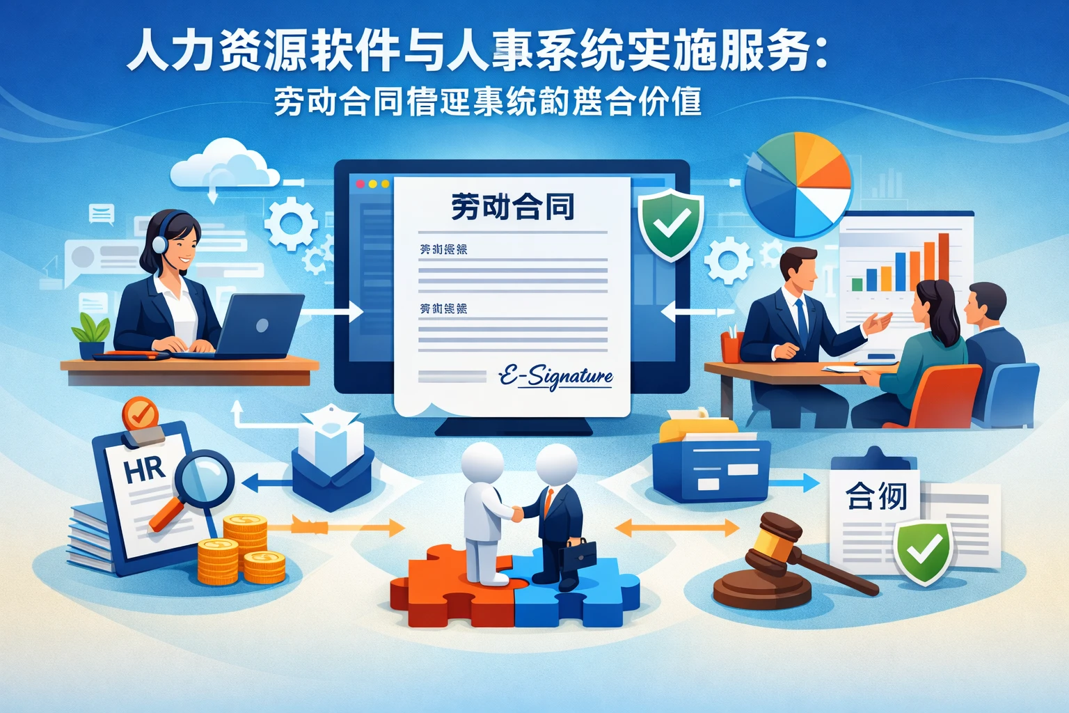 人力资源软件与人事系统实施服务:劳动合同管理系统的整合价值