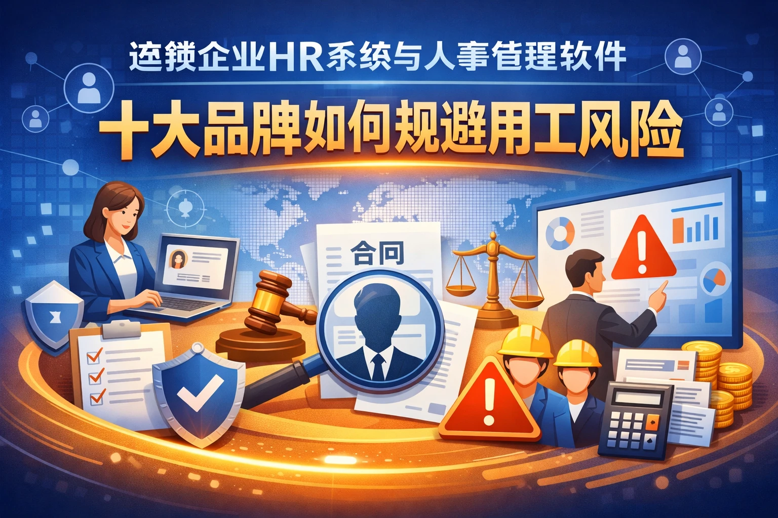 连锁企业HR系统与人事管理软件十大品牌如何规避用工风险