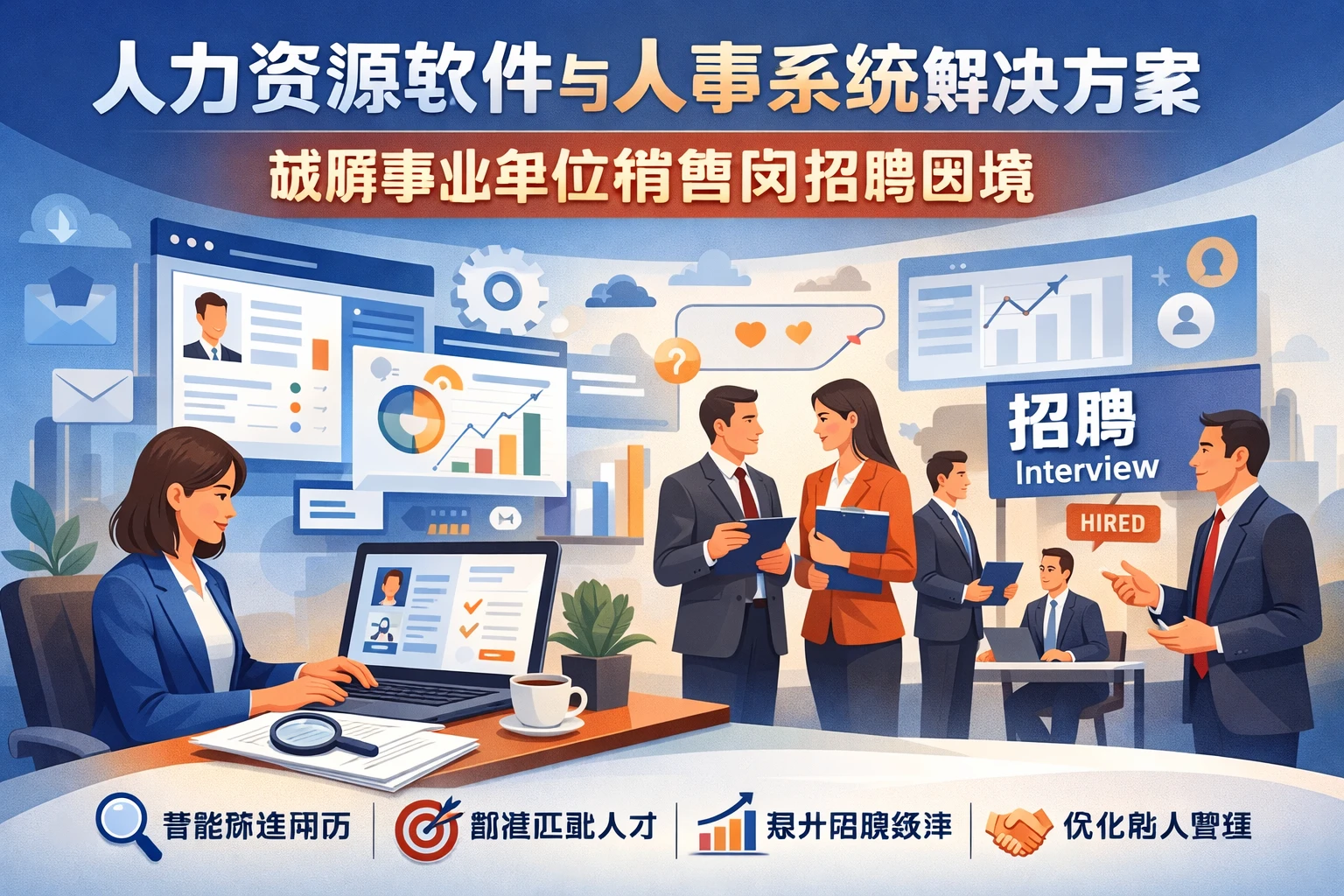 人力资源软件与人事系统解决方案：破解事业单位销售岗招聘困境