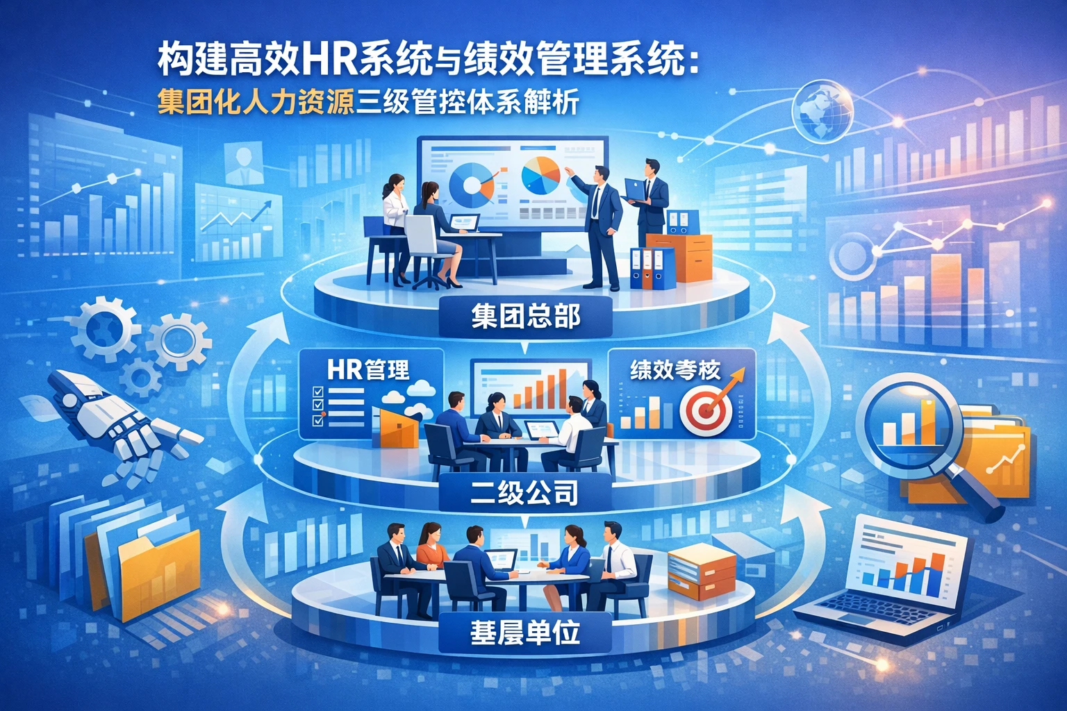 构建高效HR系统与绩效管理系统:集团化人力资源三级管控体系解析