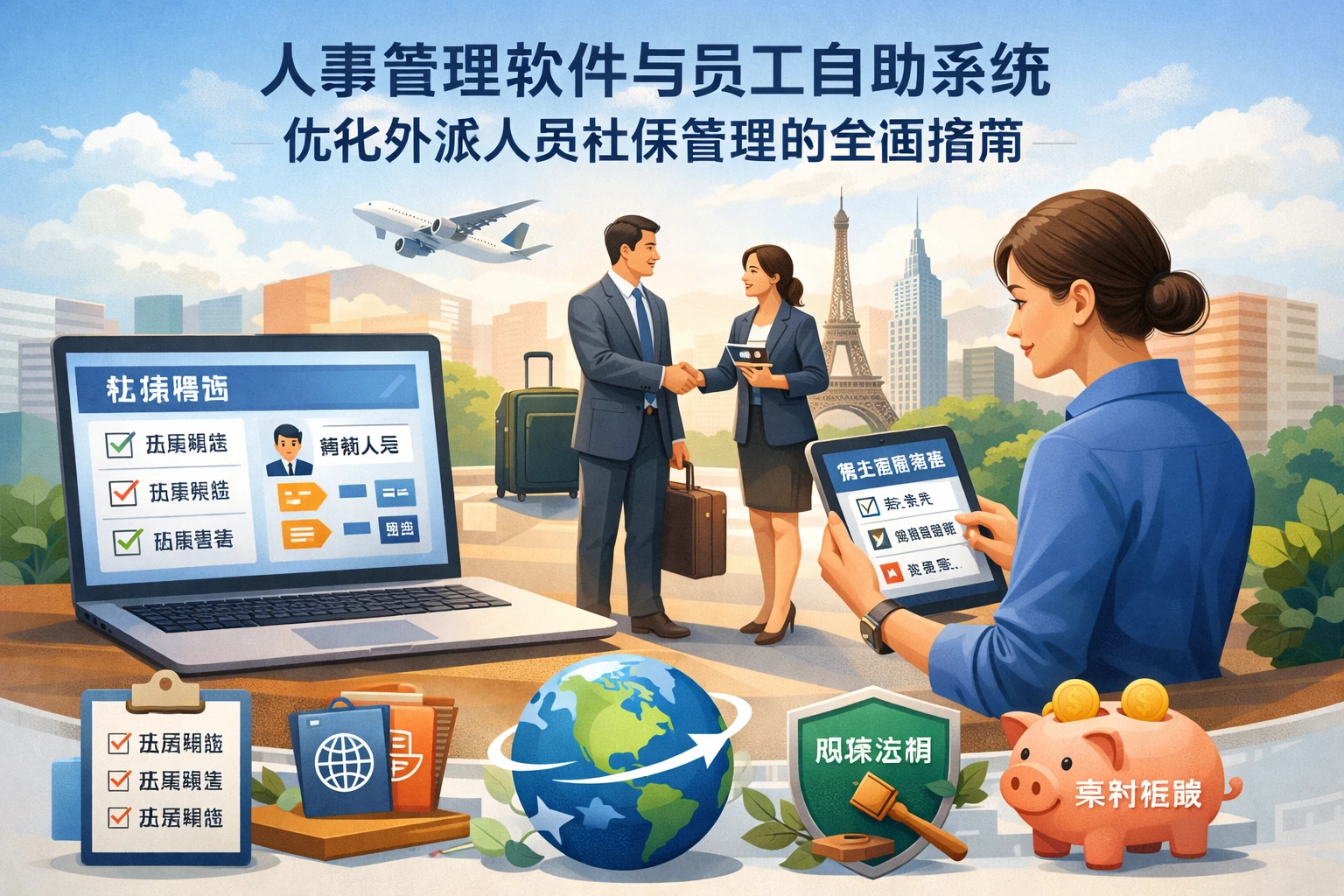 人事管理软件与员工自助系统：优化外派人员社保管理的全面指南