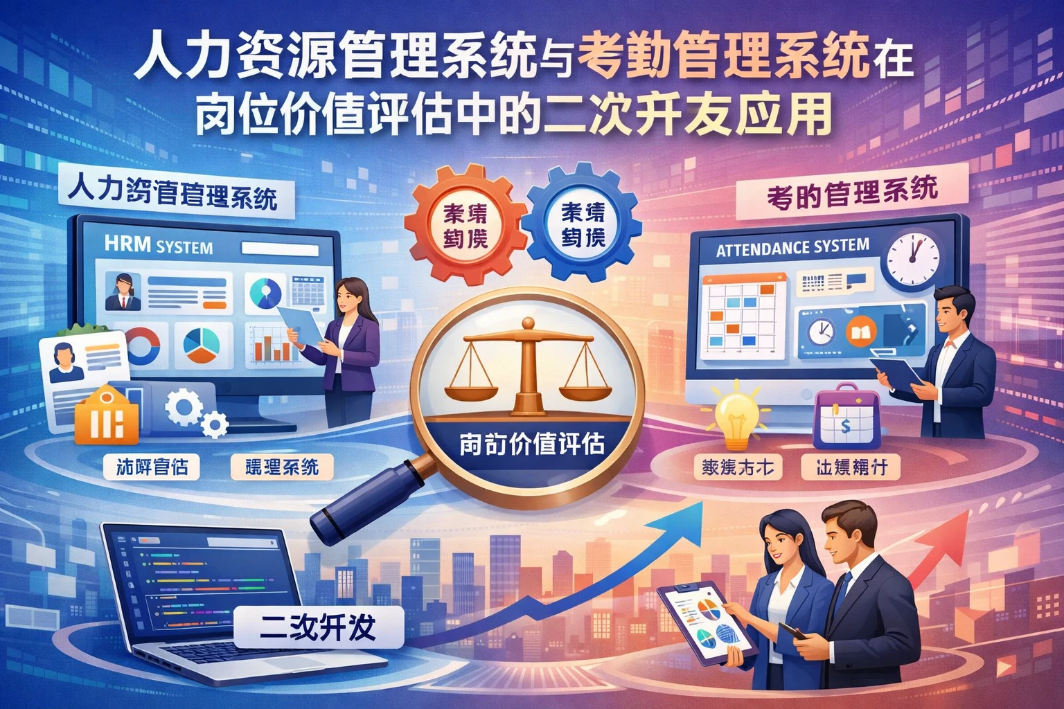 人力资源管理系统与考勤管理系统在岗位价值评估中的二次开发应用