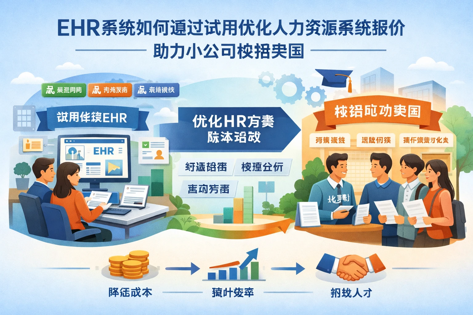 ehr系统如何通过试用优化人力资源系统报价,助力小公司校招突围