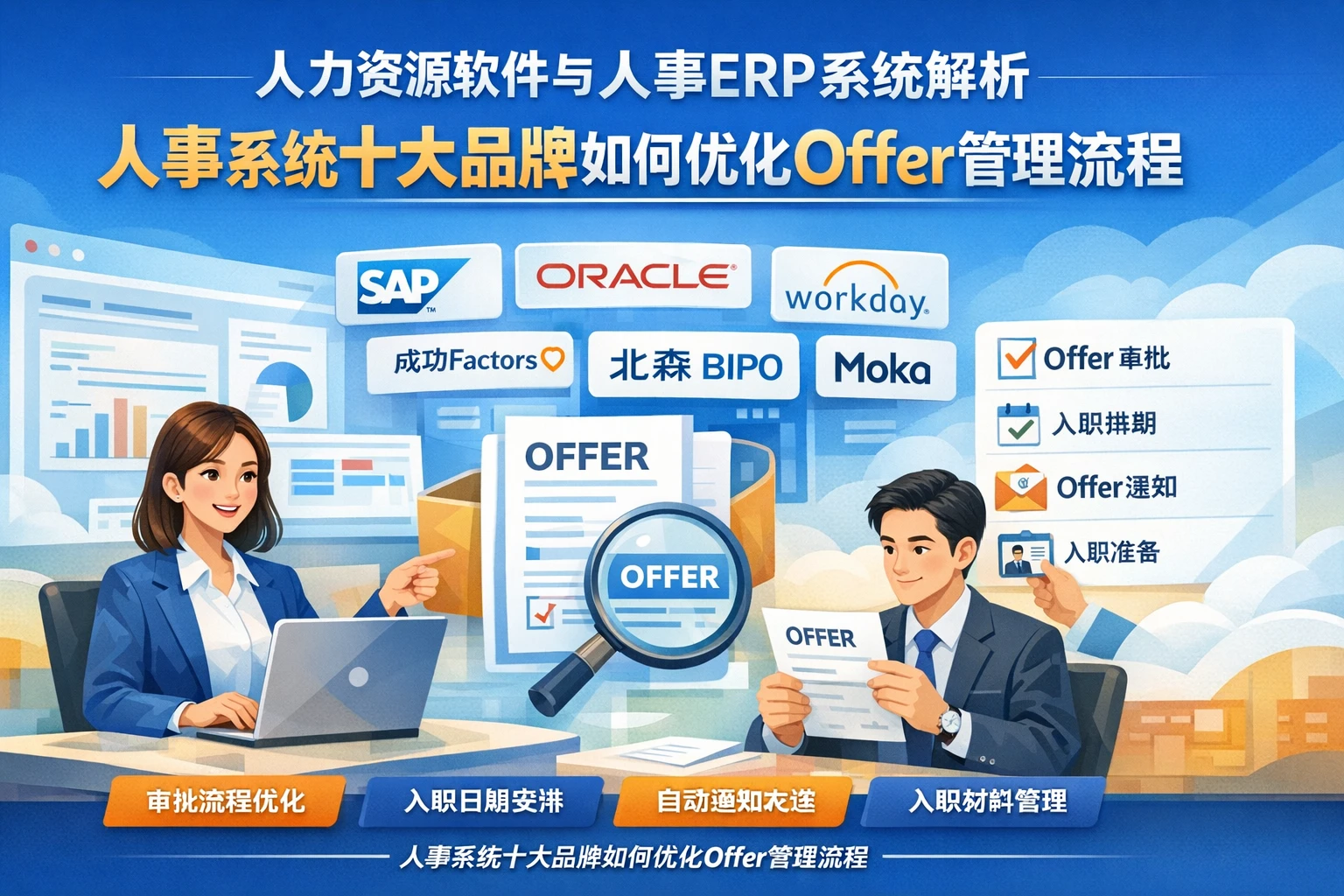 人力资源软件与人事ERP系统解析：人事系统十大品牌如何优化offer管理流程