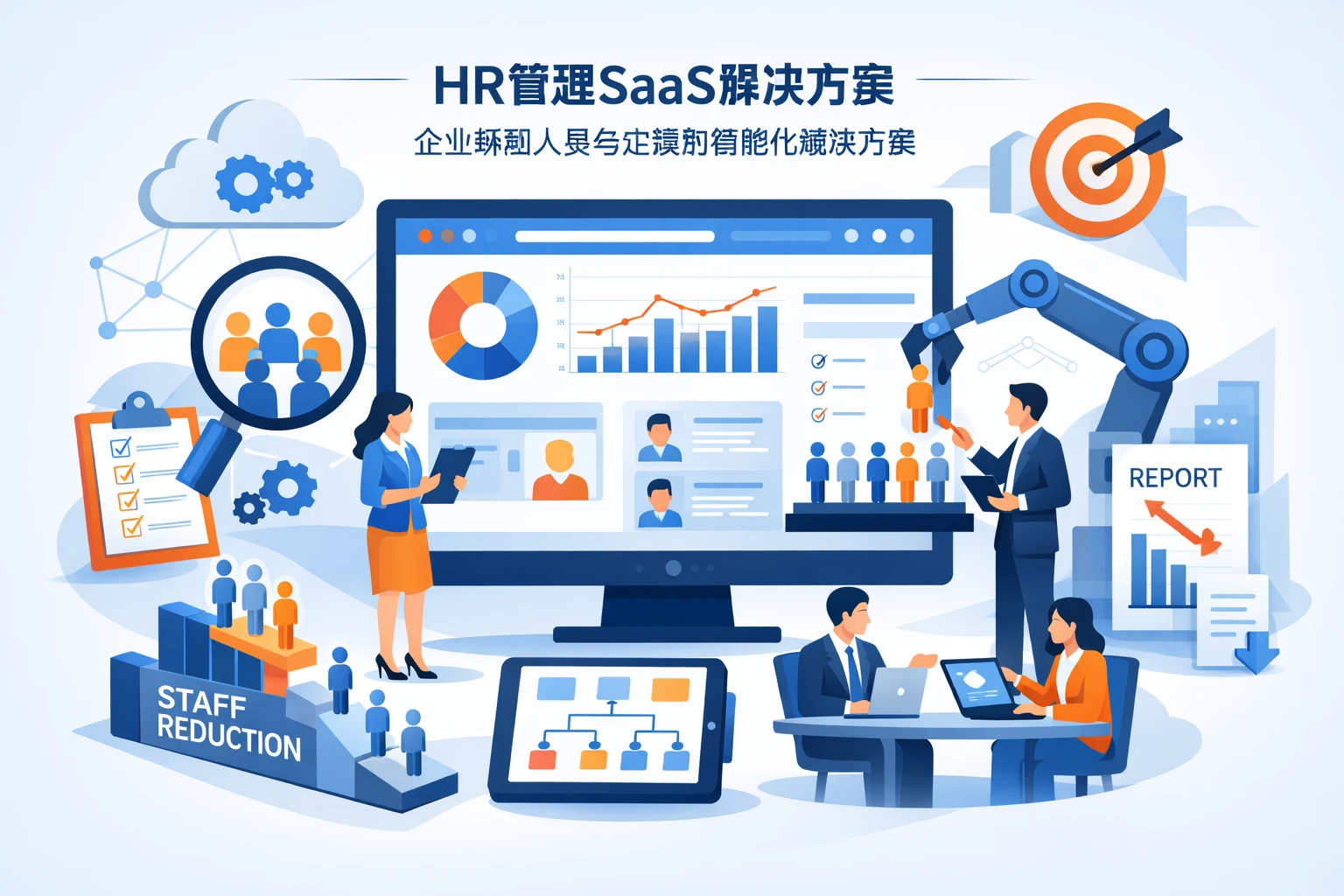 人事管理软件与人力资源SaaS：企业精简人员与定编的智能化解决方案