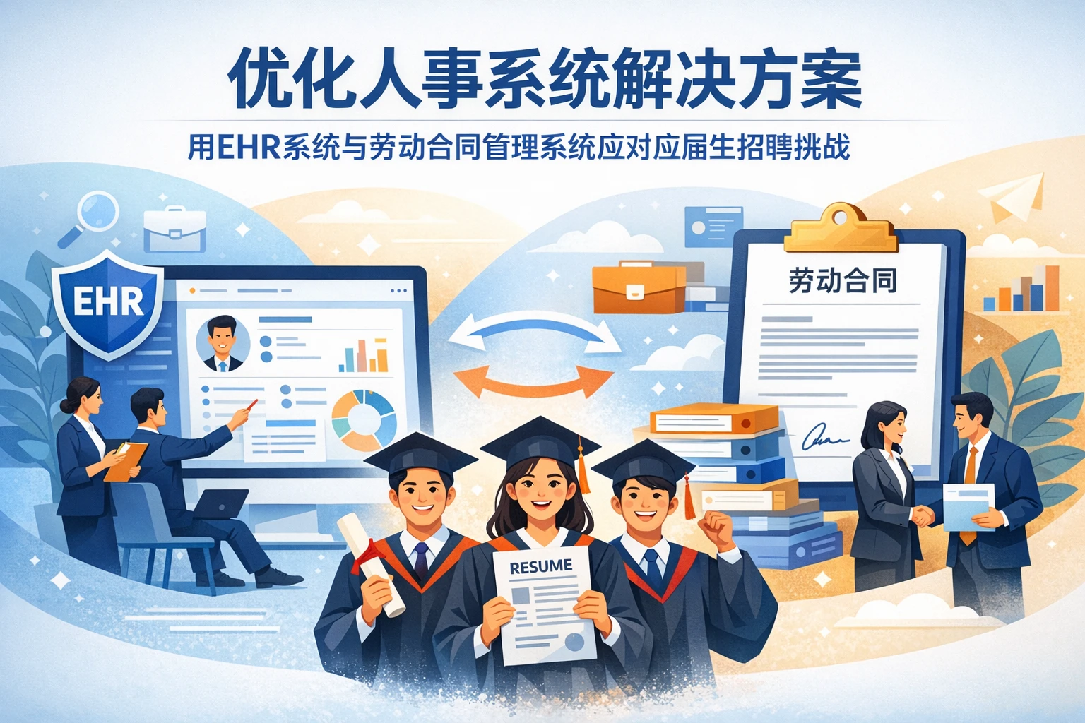优化人事系统解决方案：用EHR系统与劳动合同管理系统应对应届生招聘挑战