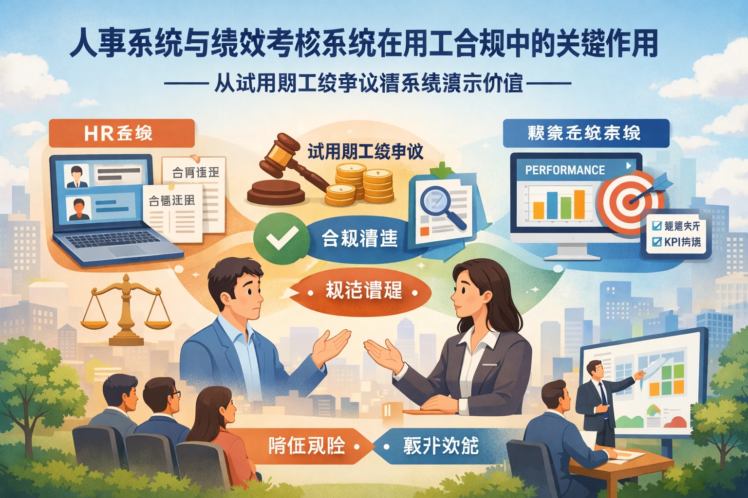 人事系统与绩效考核系统在用工合规中的关键作用——从试用期工资争议看系统演示价值