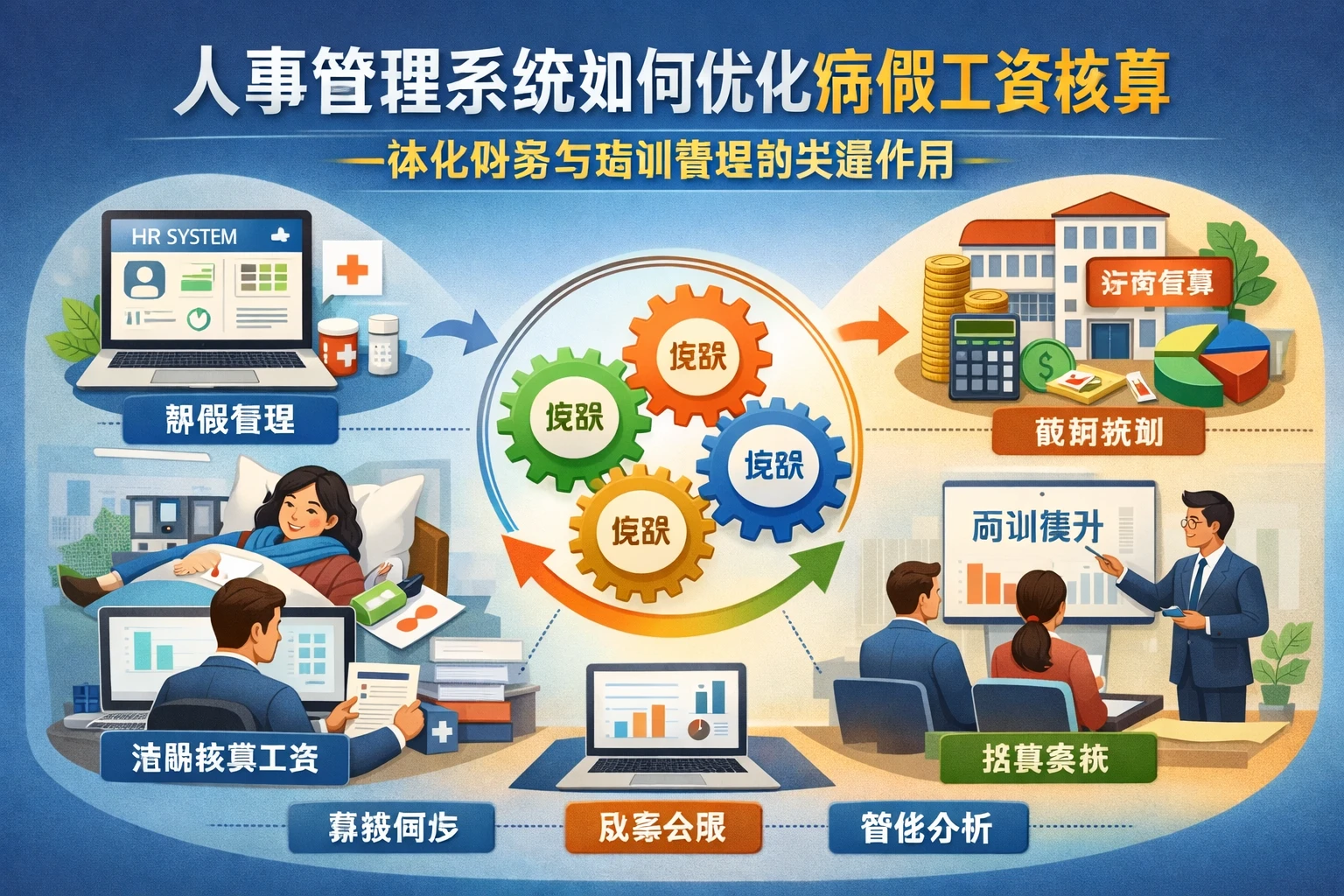 人事管理系统如何优化病假工资核算：一体化财务与培训管理的关键作用