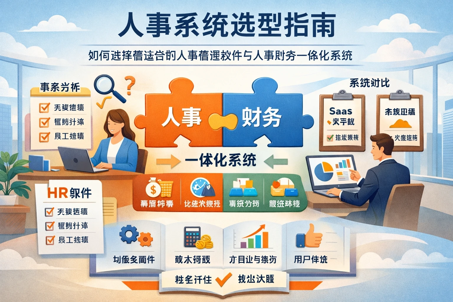 人事系统选型指南：如何选择最适合的人事管理软件与人事财务一体化系统
