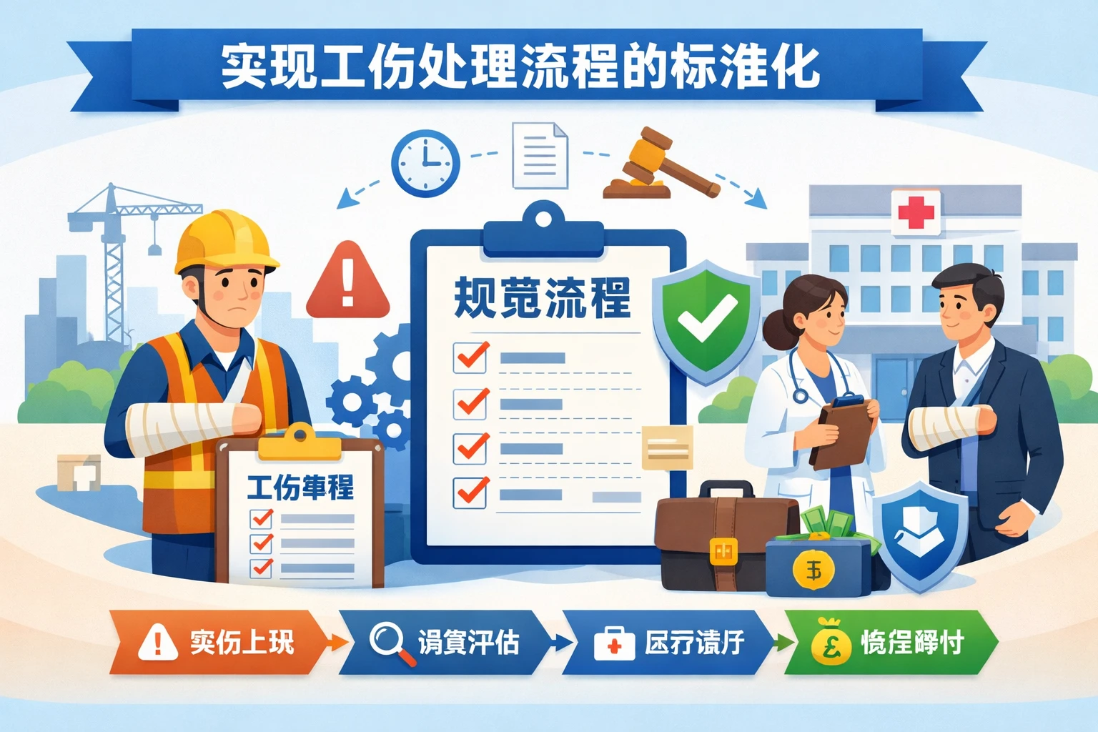 实现工伤处理流程的标准化