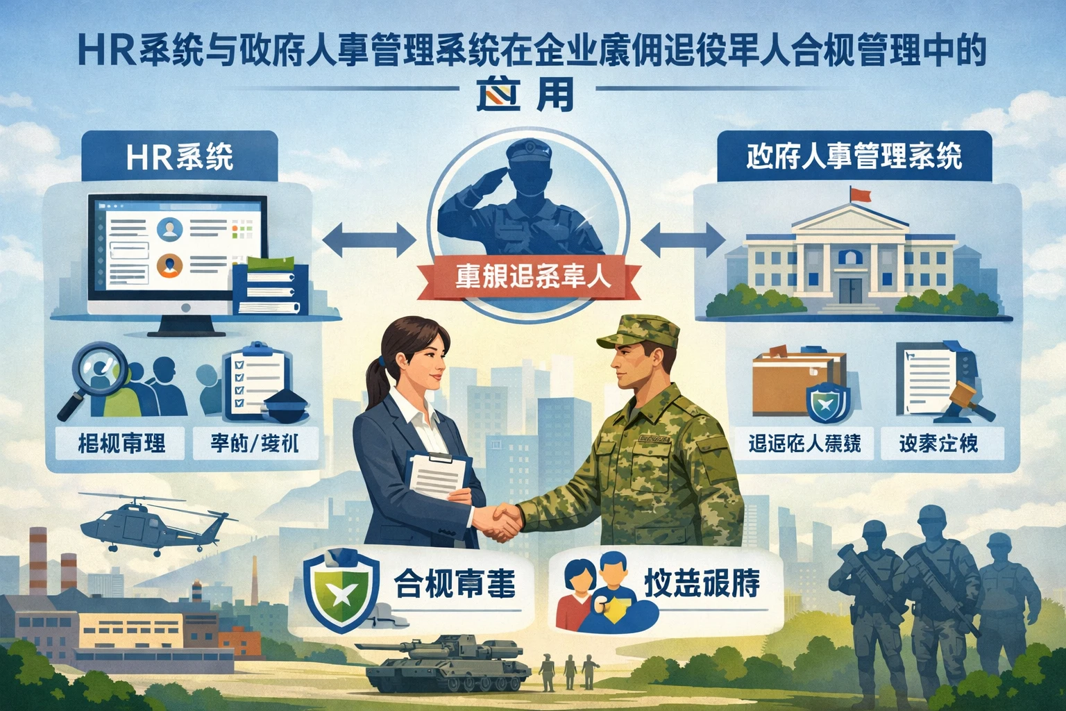 HR系统与政府人事管理系统在企业雇佣退役军人合规管理中的应用