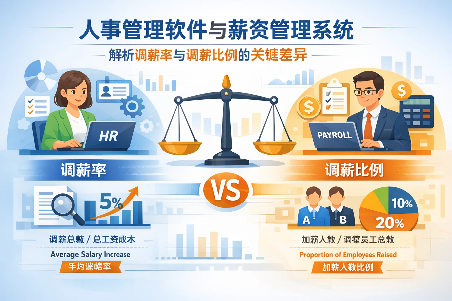 人事管理软件与薪资管理系统：解析调薪率与调薪比例的关键差异