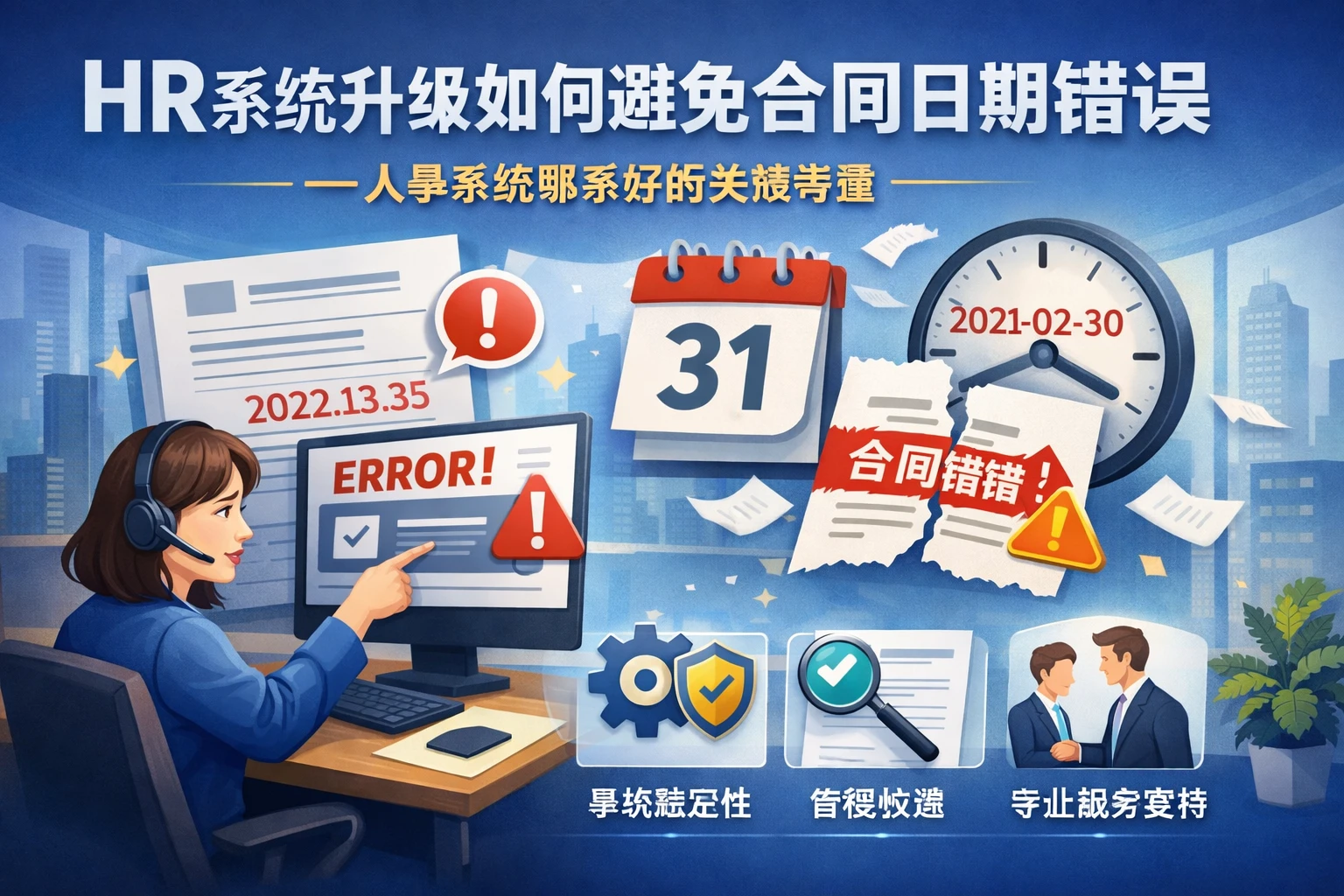 HR系统升级如何避免合同日期错误——人事系统哪家好的关键考量