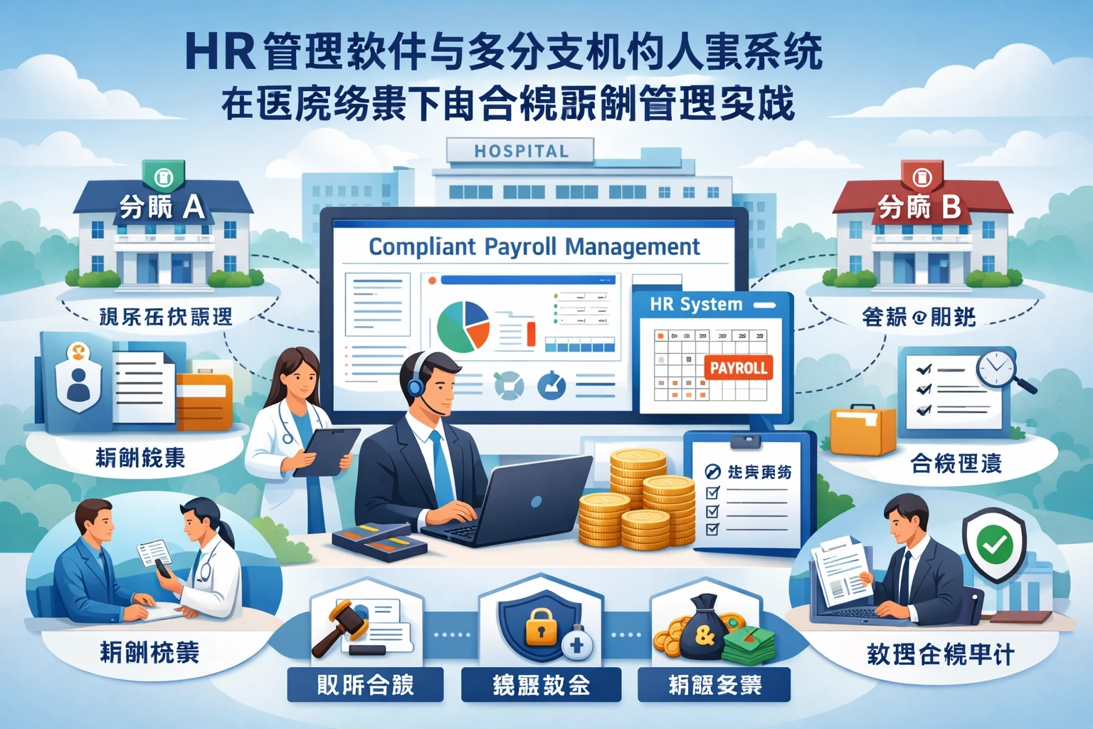 HR管理软件与多分支机构人事系统在医院场景下的合规薪酬管理实践