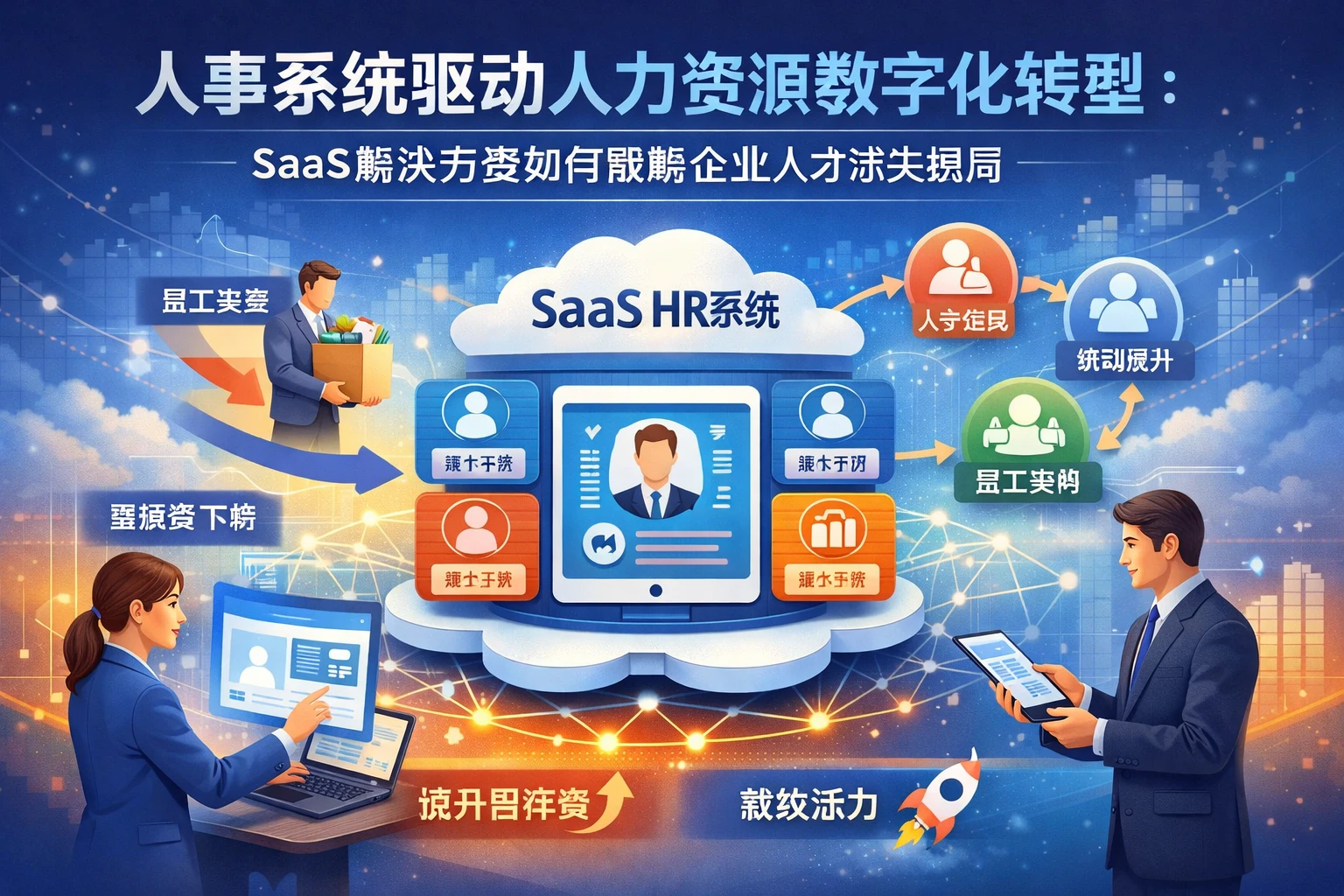 人事系统驱动人力资源数字化转型：SaaS解决方案如何破解企业人才流失困局